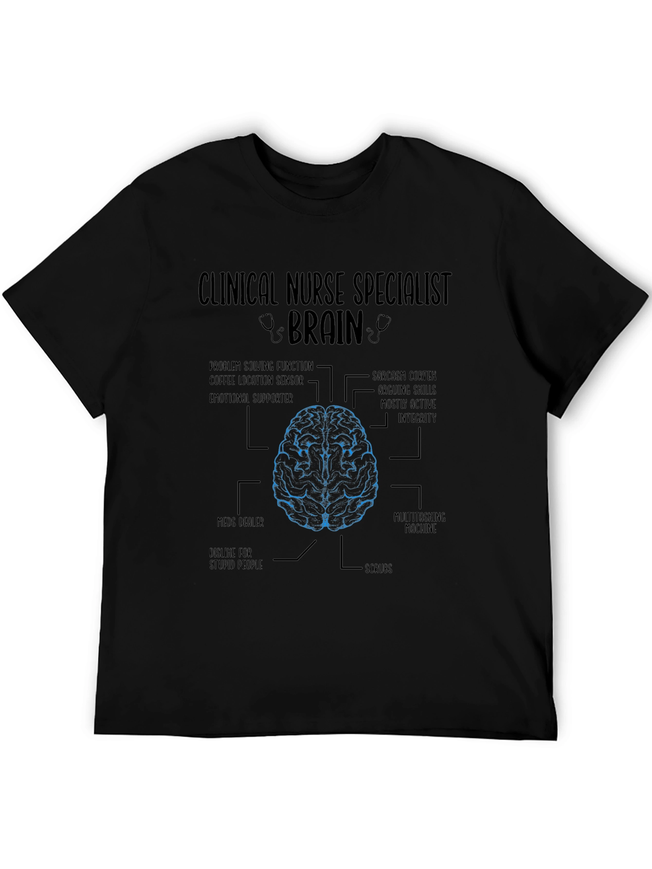 Clinical Nurse Specialist Brain T-Shirt