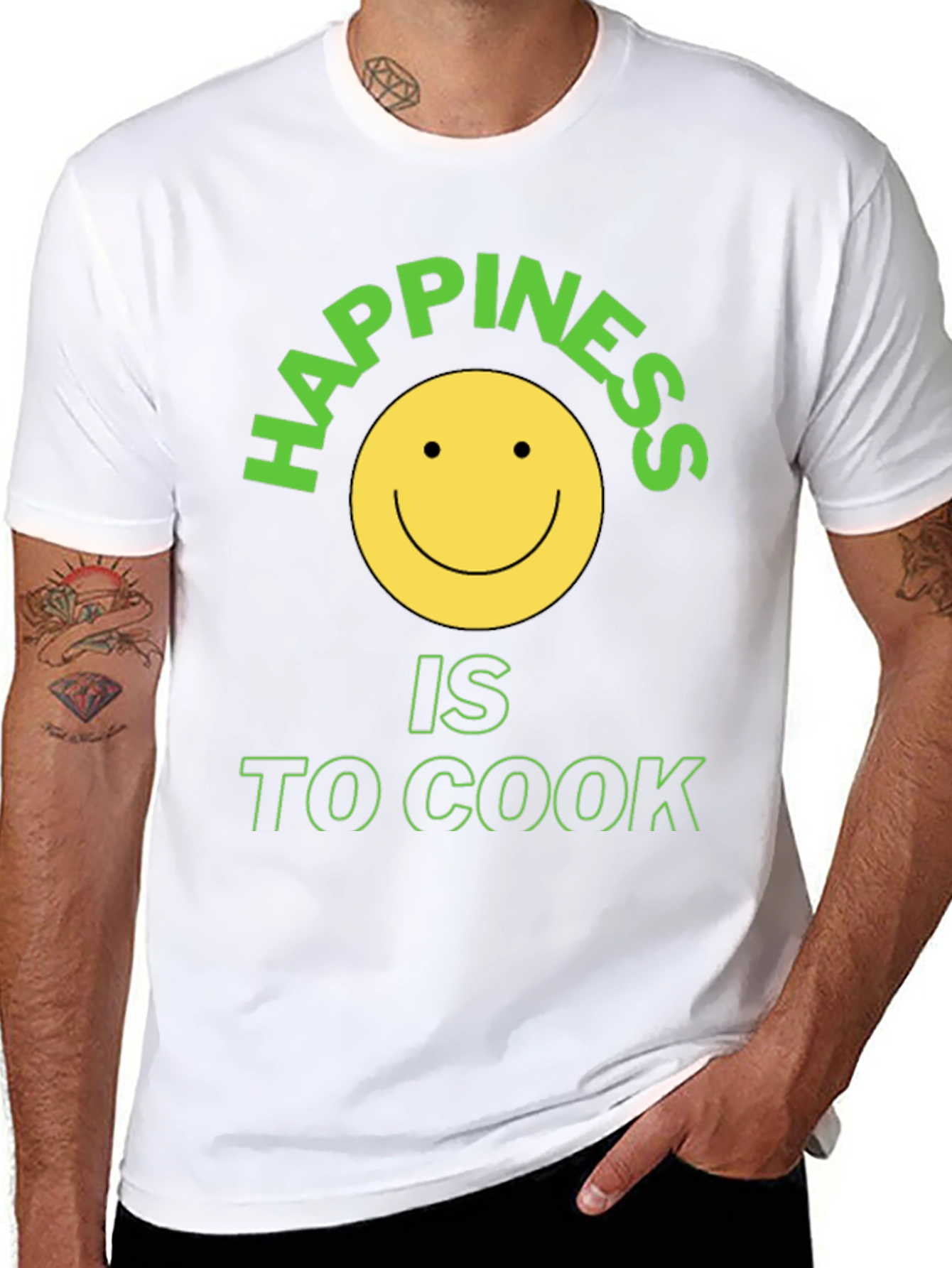 Happiness is to Cook Graphic T-Shirt