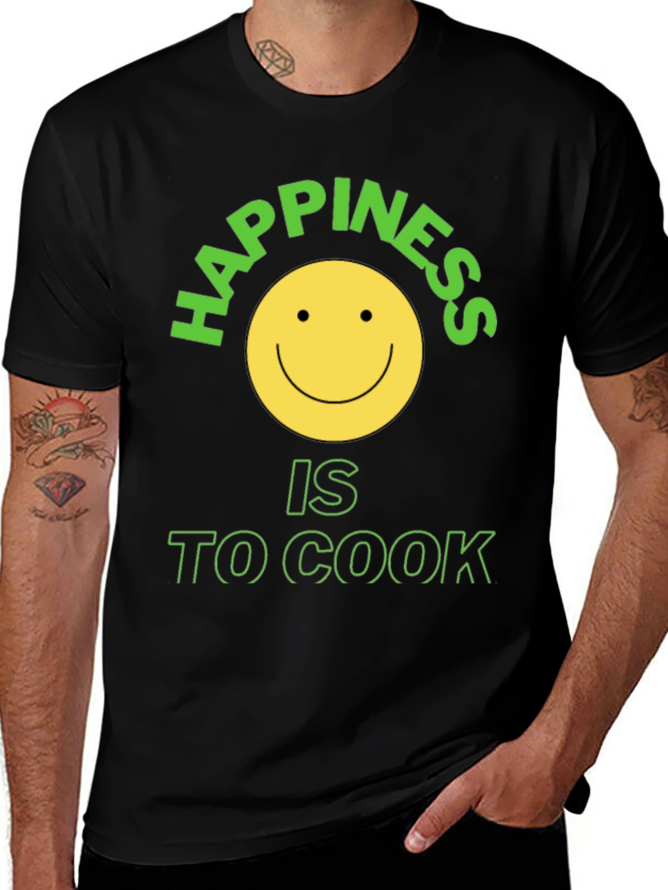 Happiness is to Cook Graphic T-Shirt