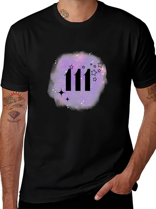 111 Angel Number Galaxy T-Shirt