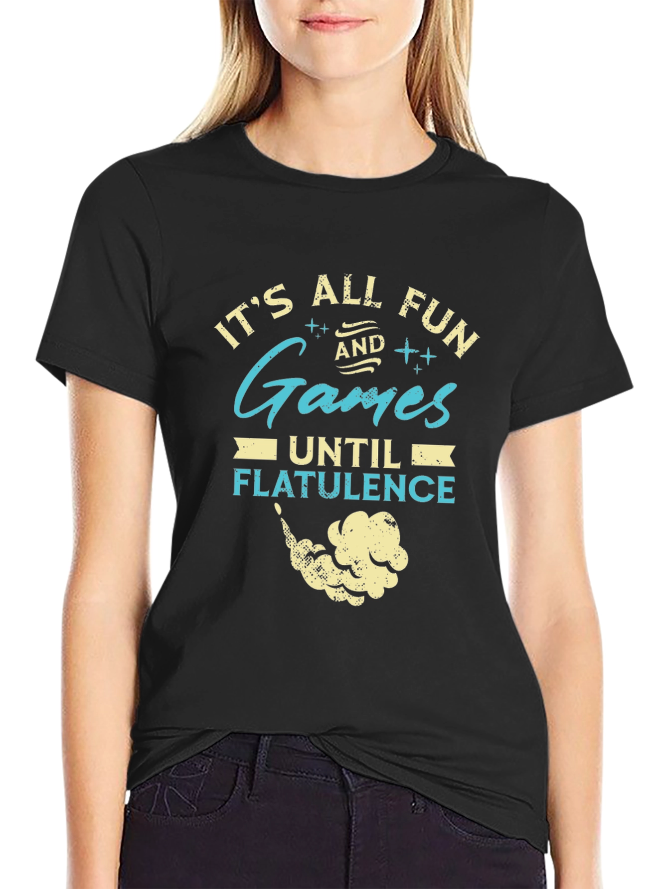Funny Its All Fun & Games Graphic T-Shirt