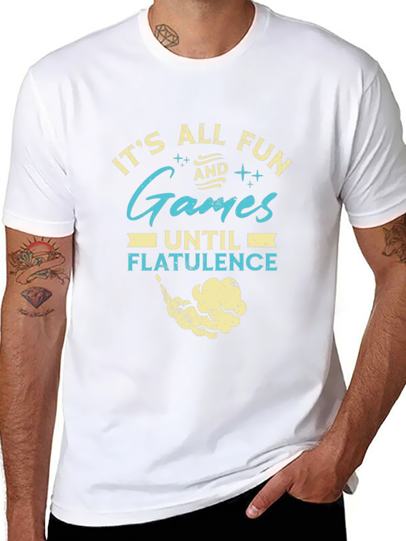 Funny Its All Fun & Games Graphic T-Shirt