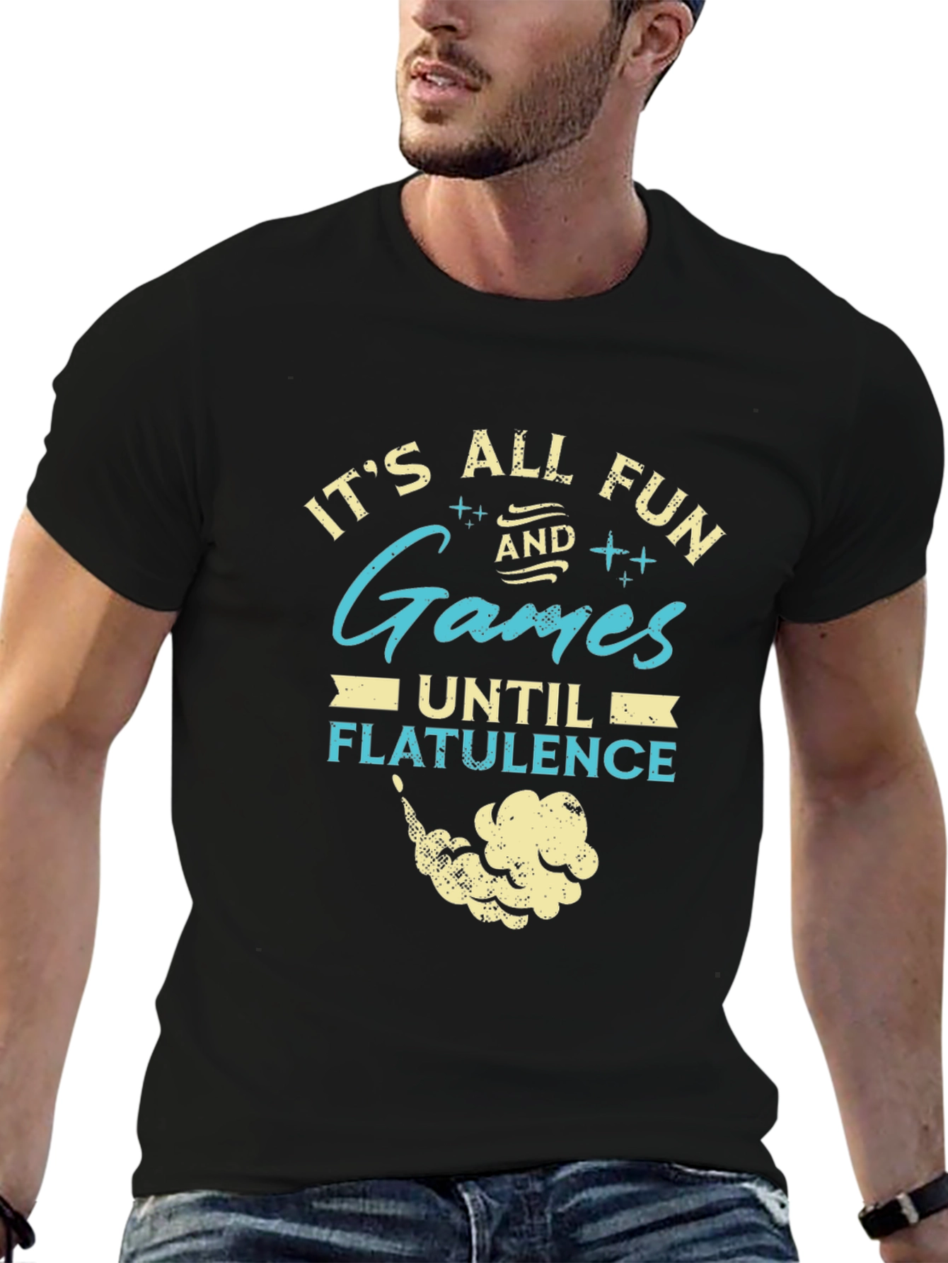 Funny Its All Fun & Games Graphic T-Shirt