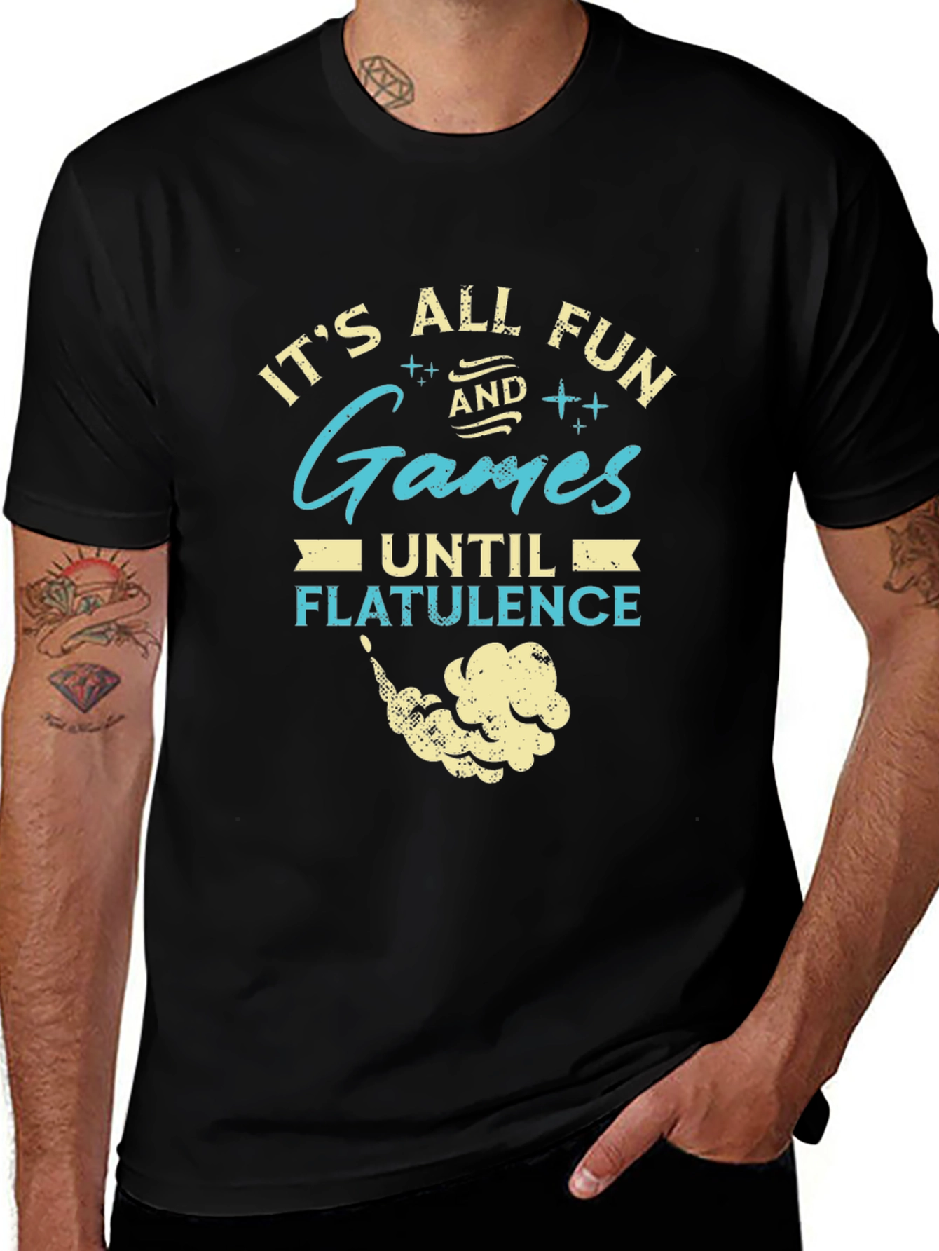 Funny Its All Fun & Games Graphic T-Shirt