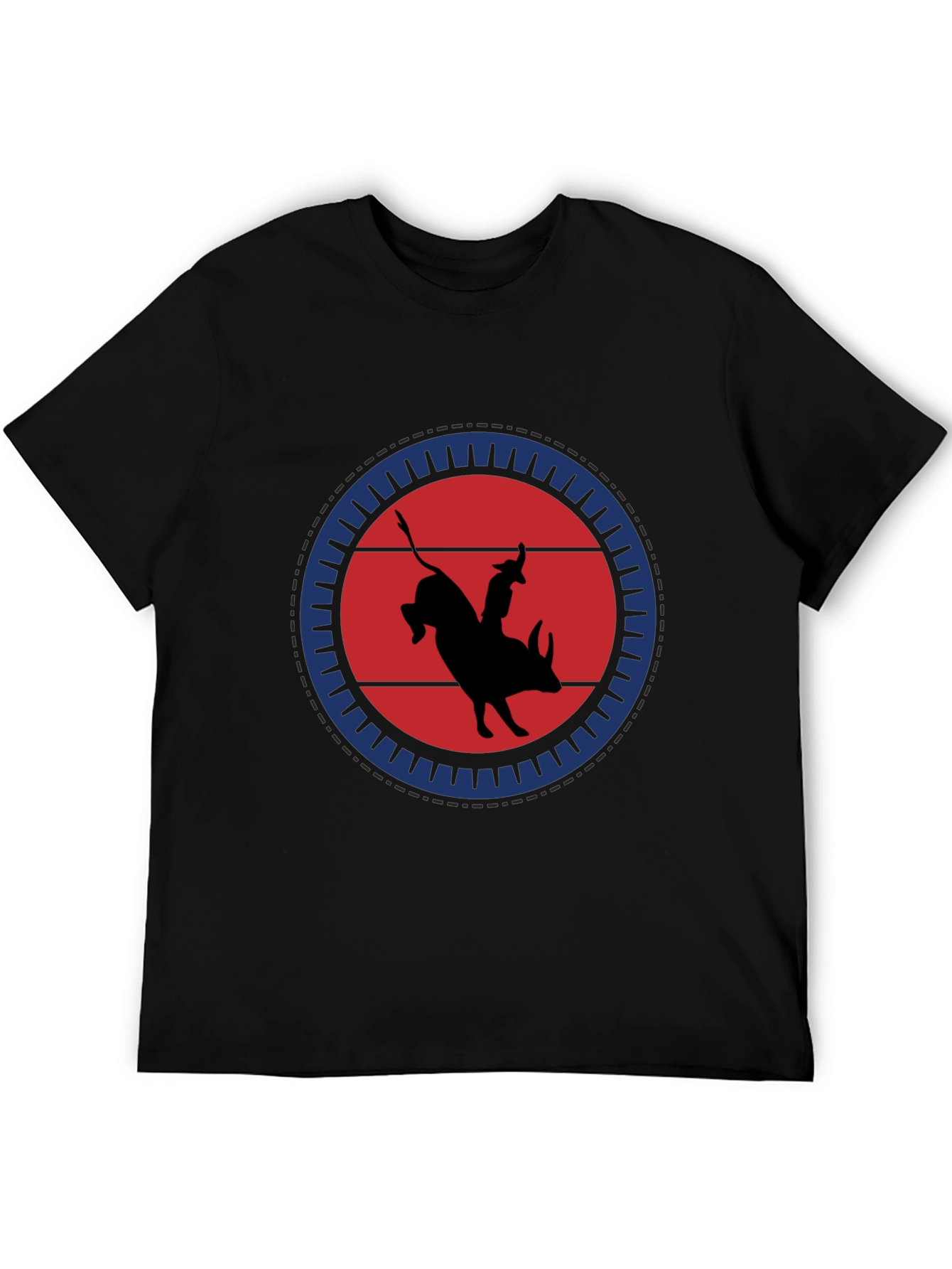 Bull Rider Graphic Tee - Black