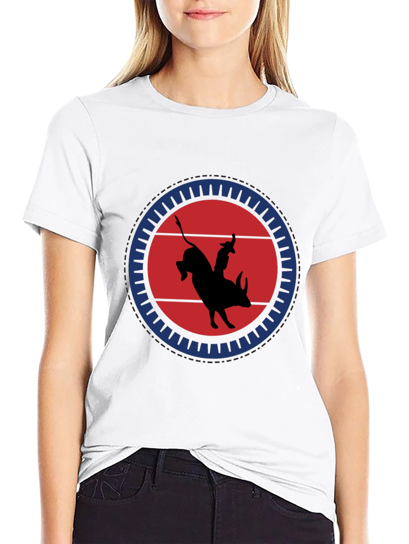 Bull Rider Graphic Tee - Black