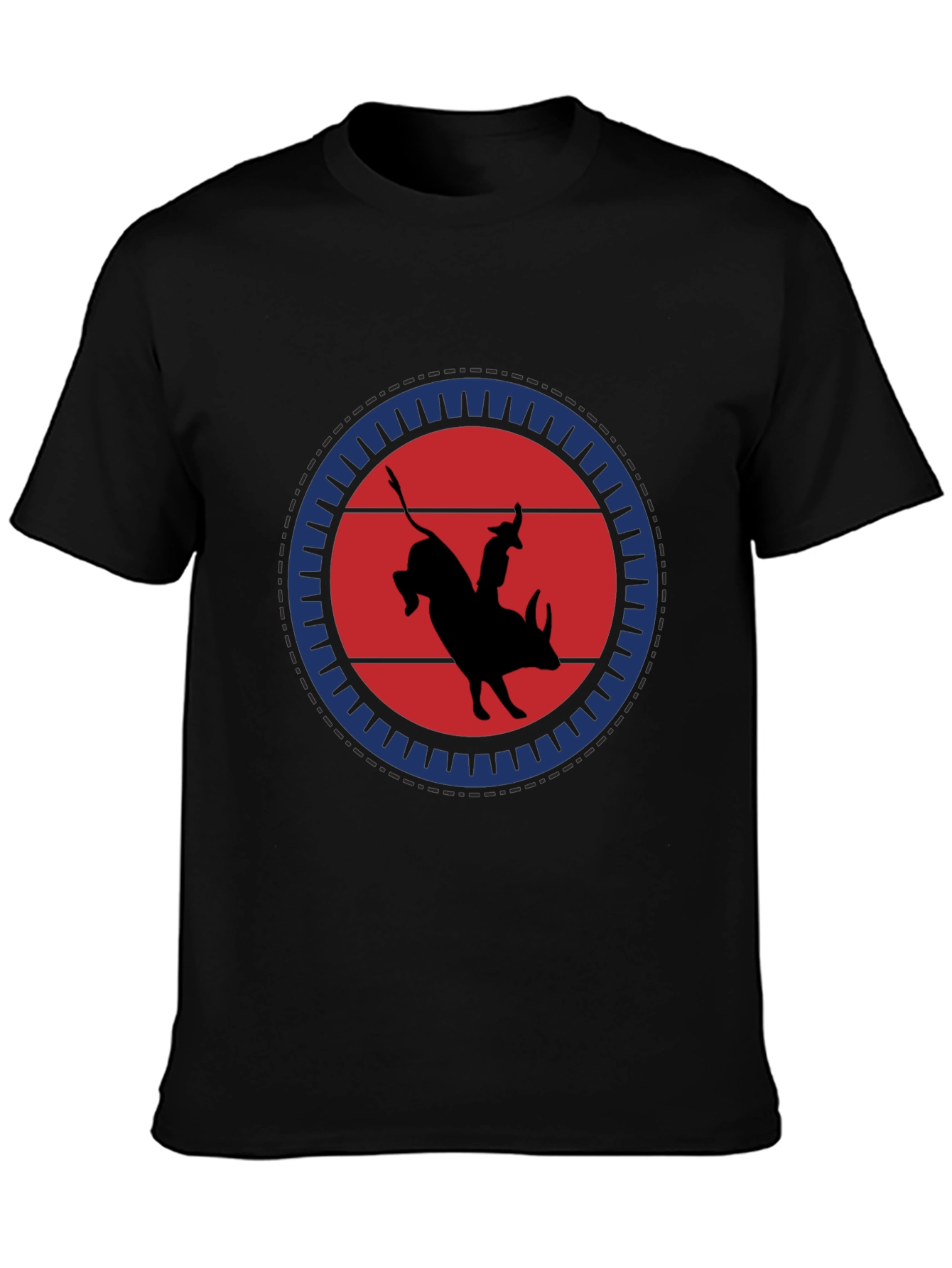 Bull Rider Graphic Tee - Black