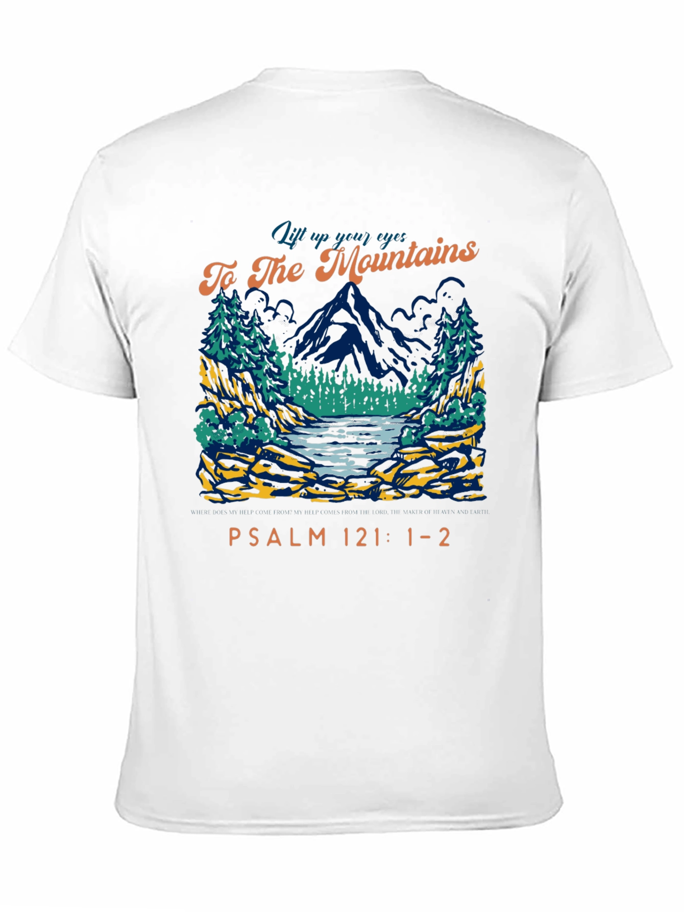 Mountains Psalm 121 Graphic T-Shirt