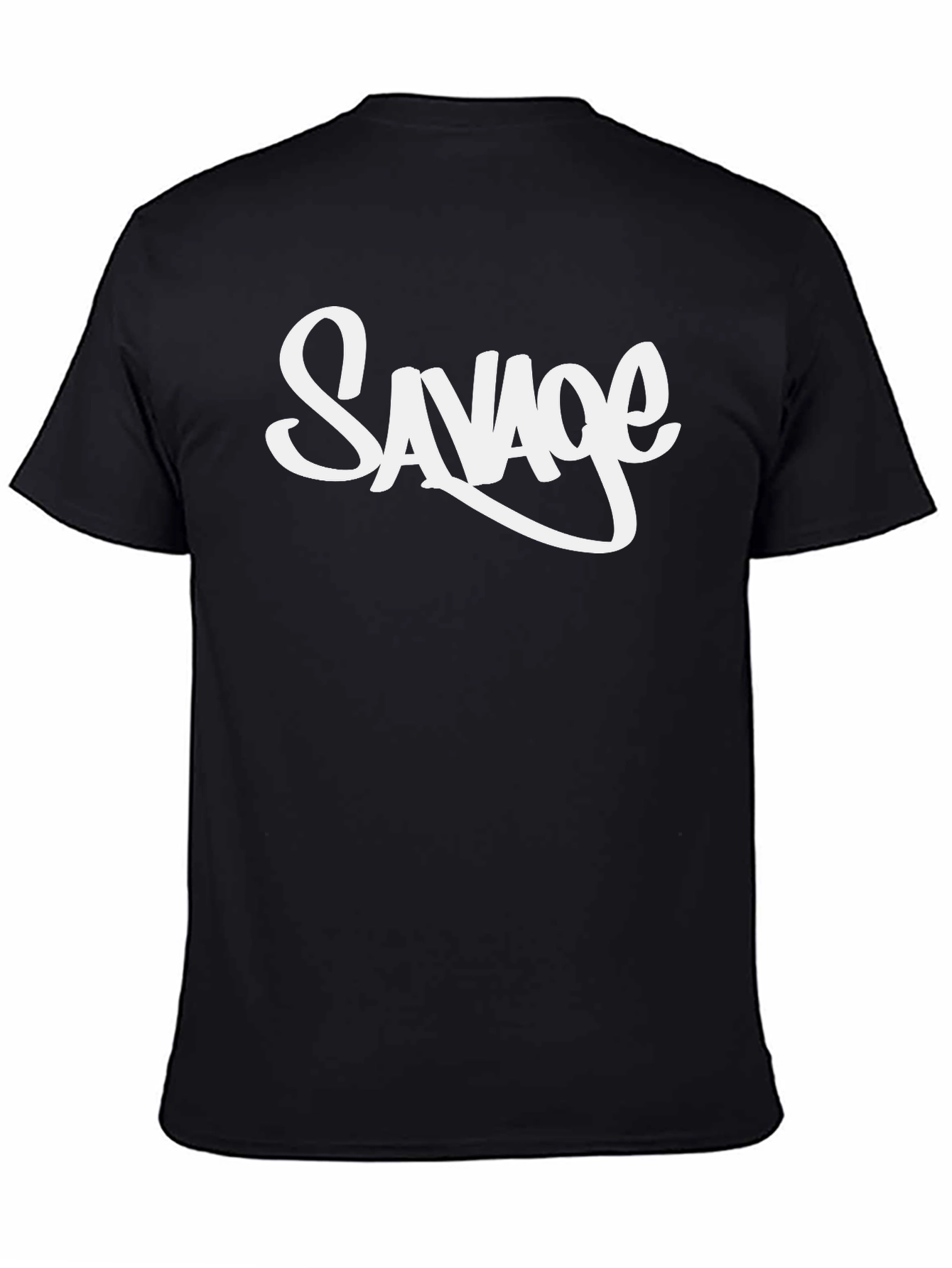 Savage Graphic Print Black T-Shirt