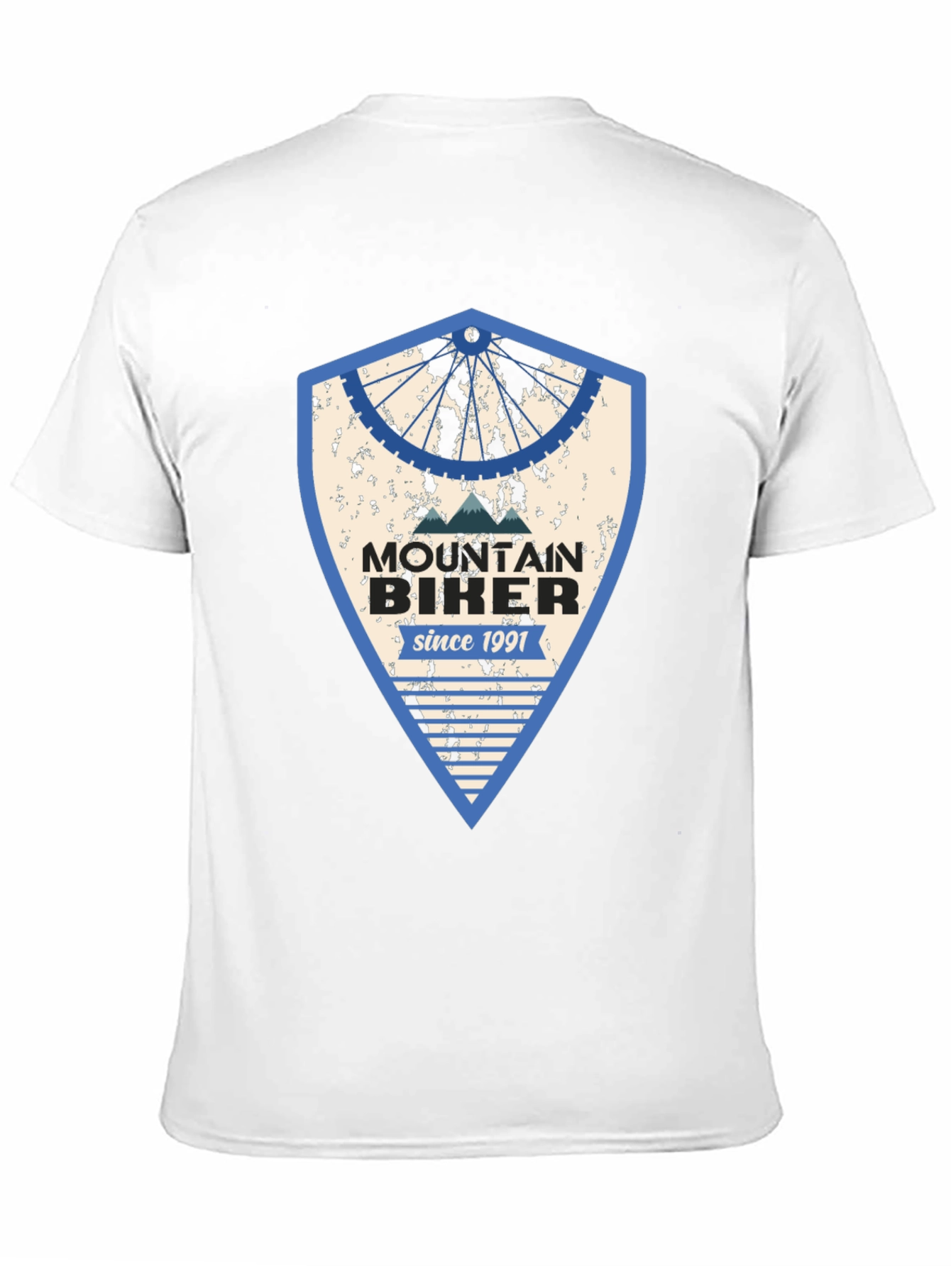 Mountain Biker Since 1991 Black Graphic Tee