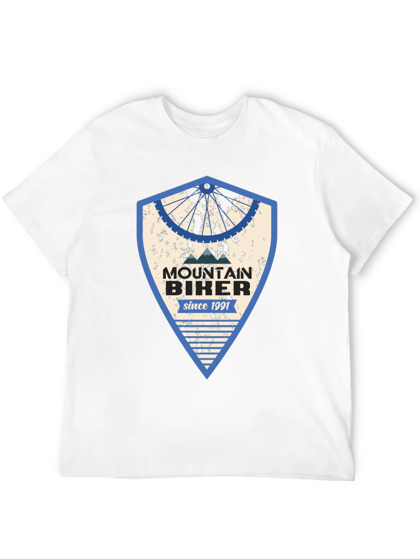 Mountain Biker Since 1991 Black Graphic Tee