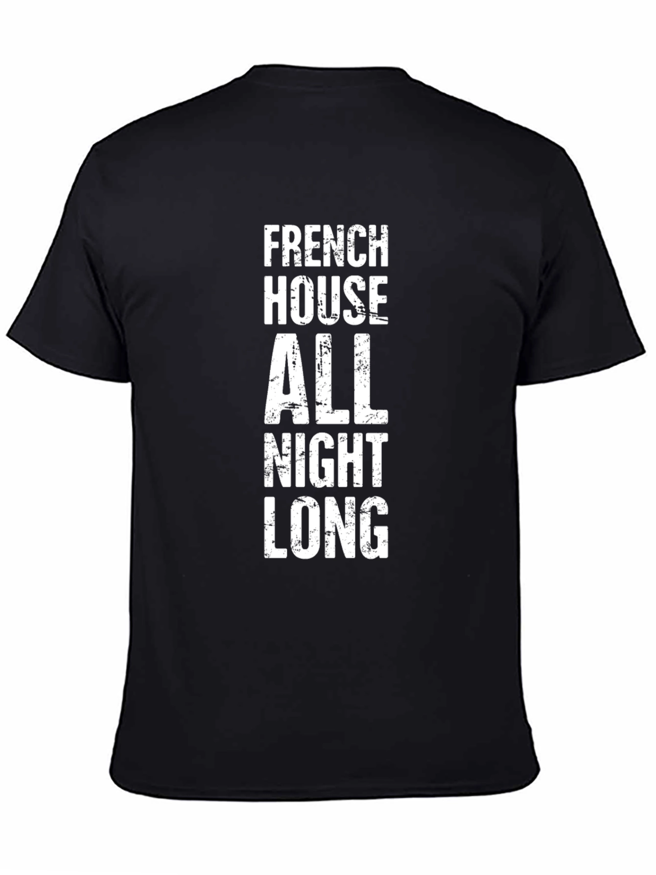 French House All Night Long Black T-Shirt