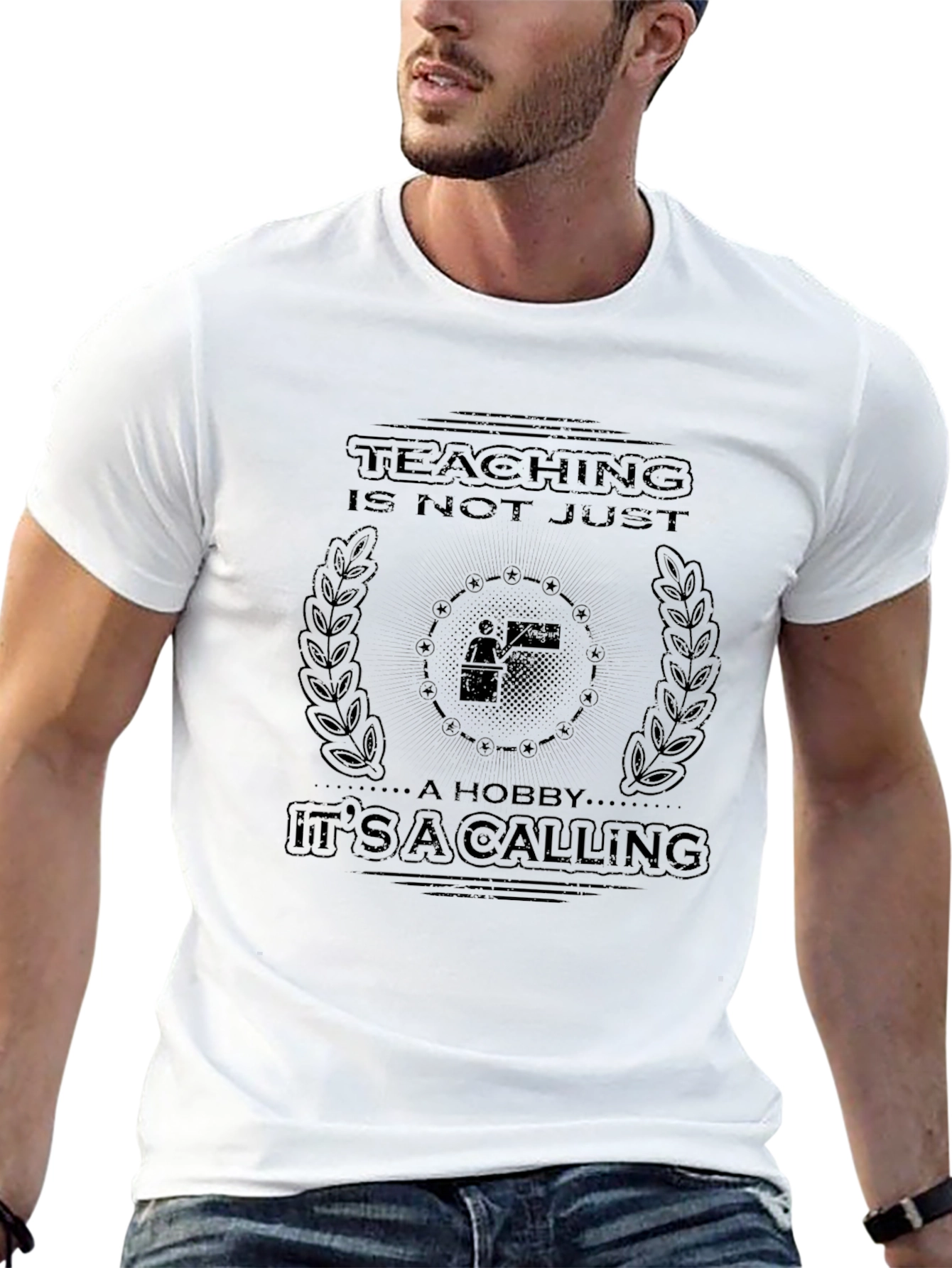 Teaching is a Calling T-Shirt - Black Graphic Tee