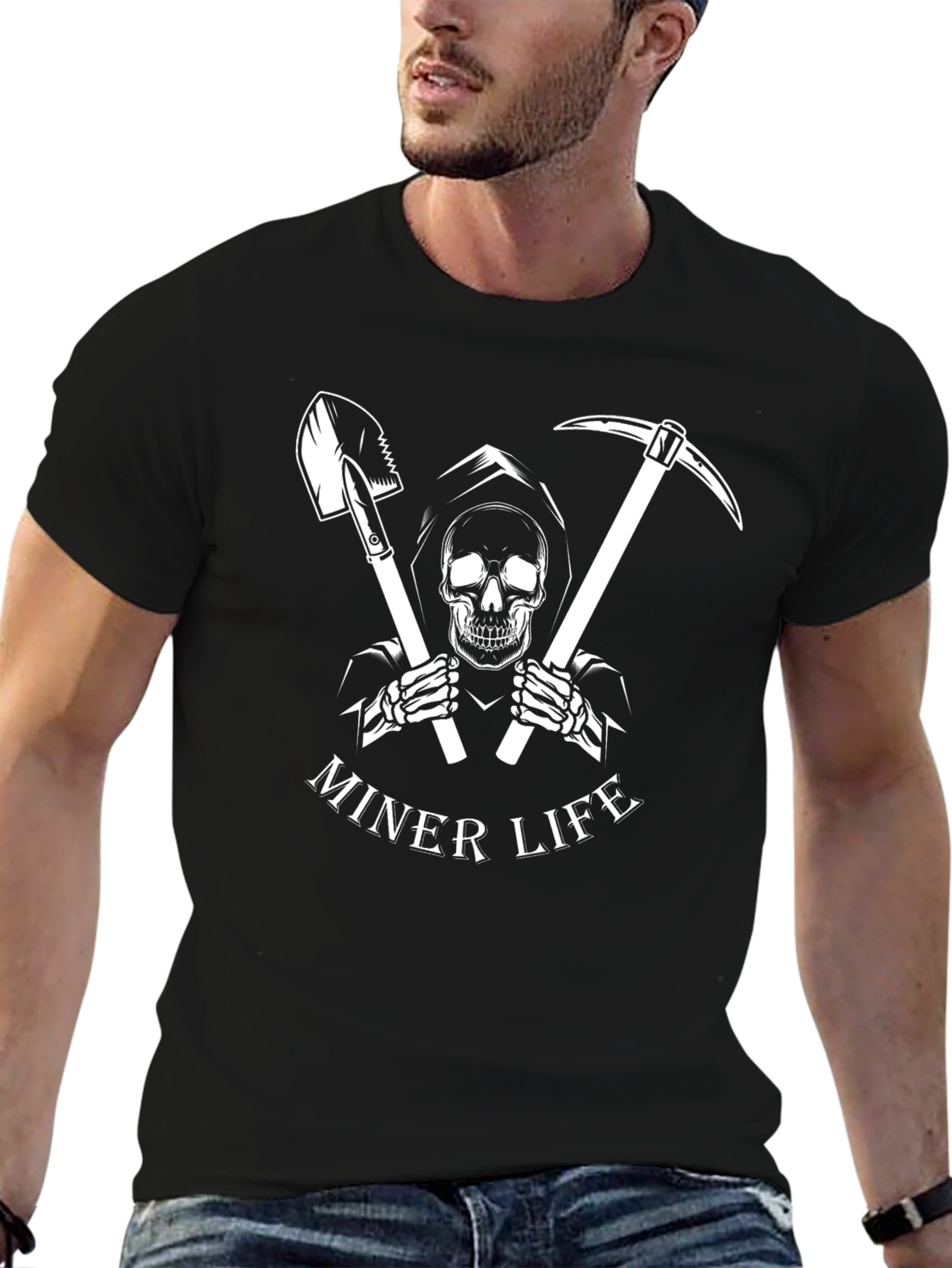 Miner Life Graphic Tee - Black