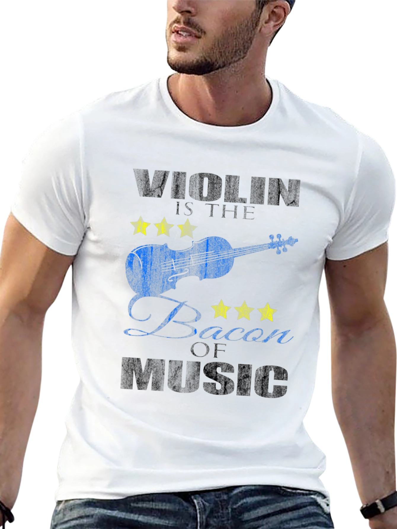 Violin Music T-Shirt: Bacon of Music Funny Tee