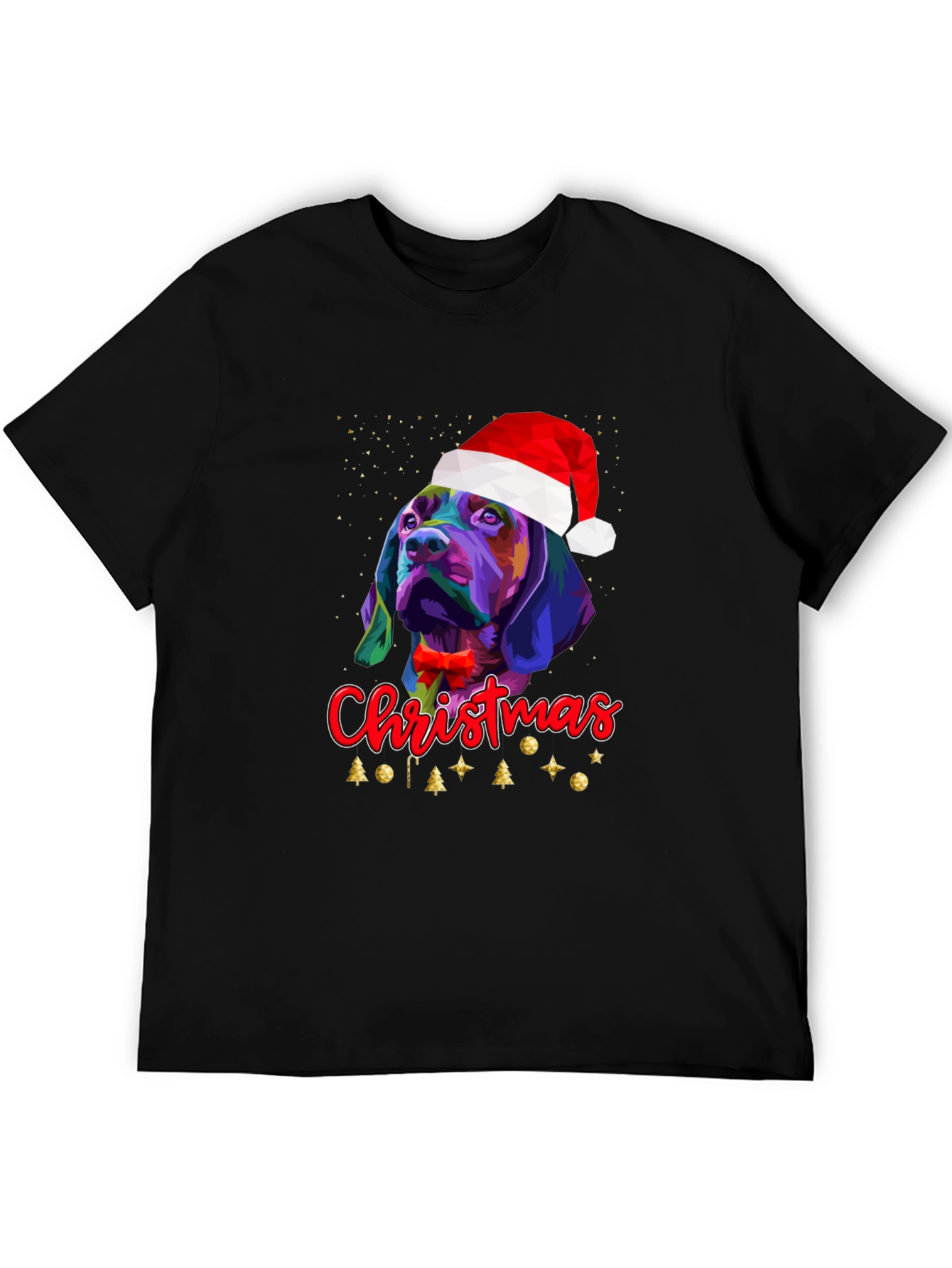 Christmas Dog T-Shirt Festive Graphic Tee