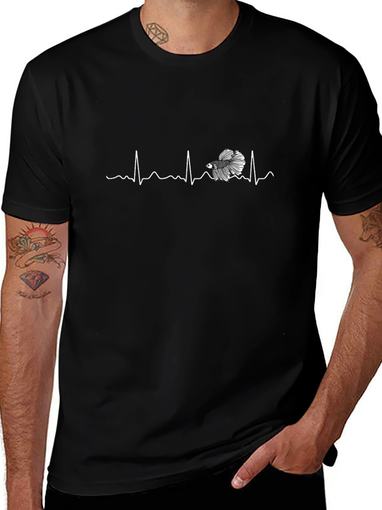 Betta Fish Heartbeat T-Shirt