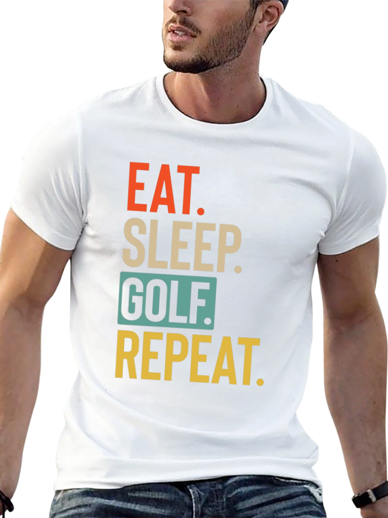 Eat Sleep Golf Repeat T-Shirt - Golfing Passion