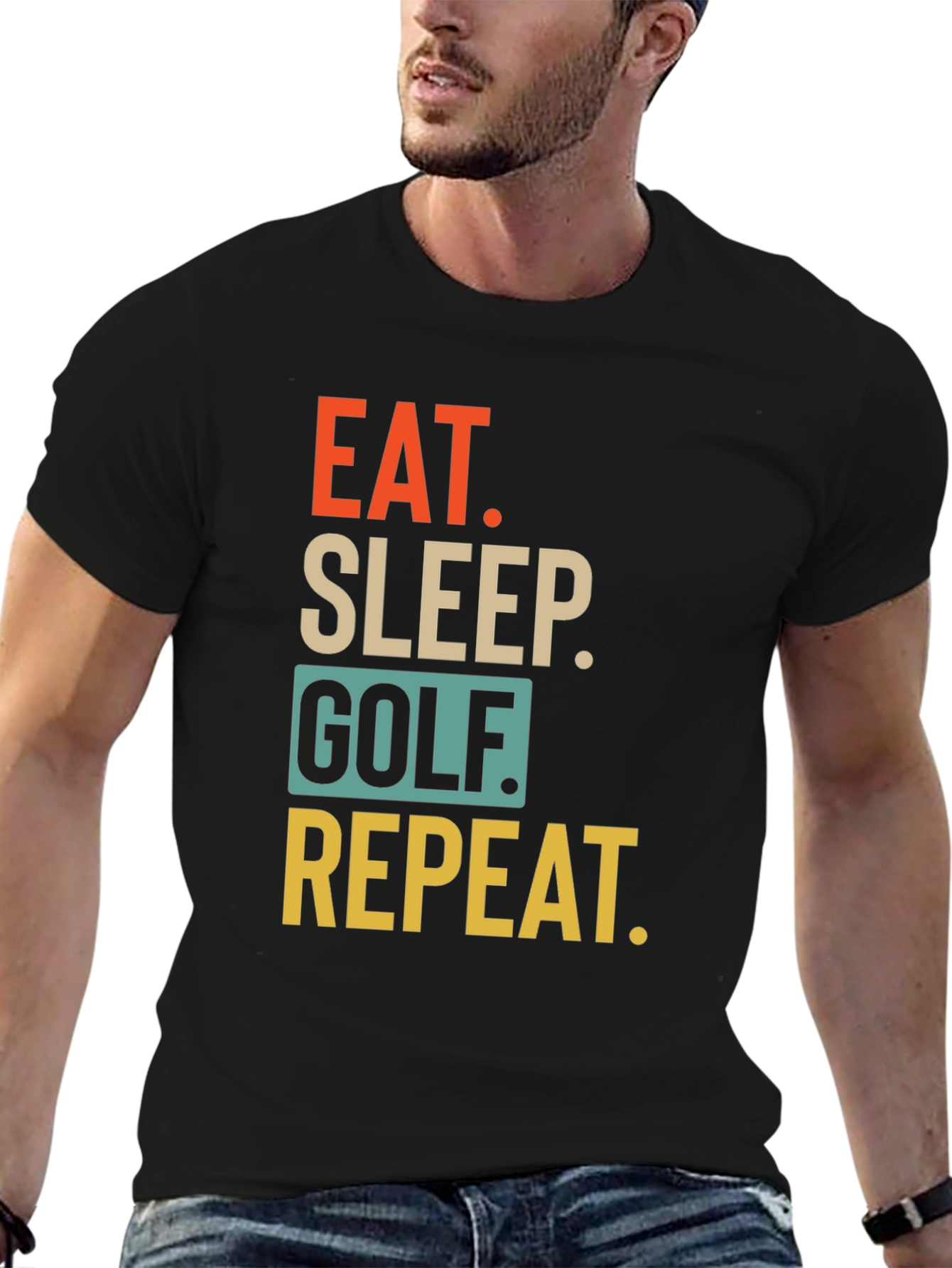 Eat Sleep Golf Repeat T-Shirt - Golfing Passion