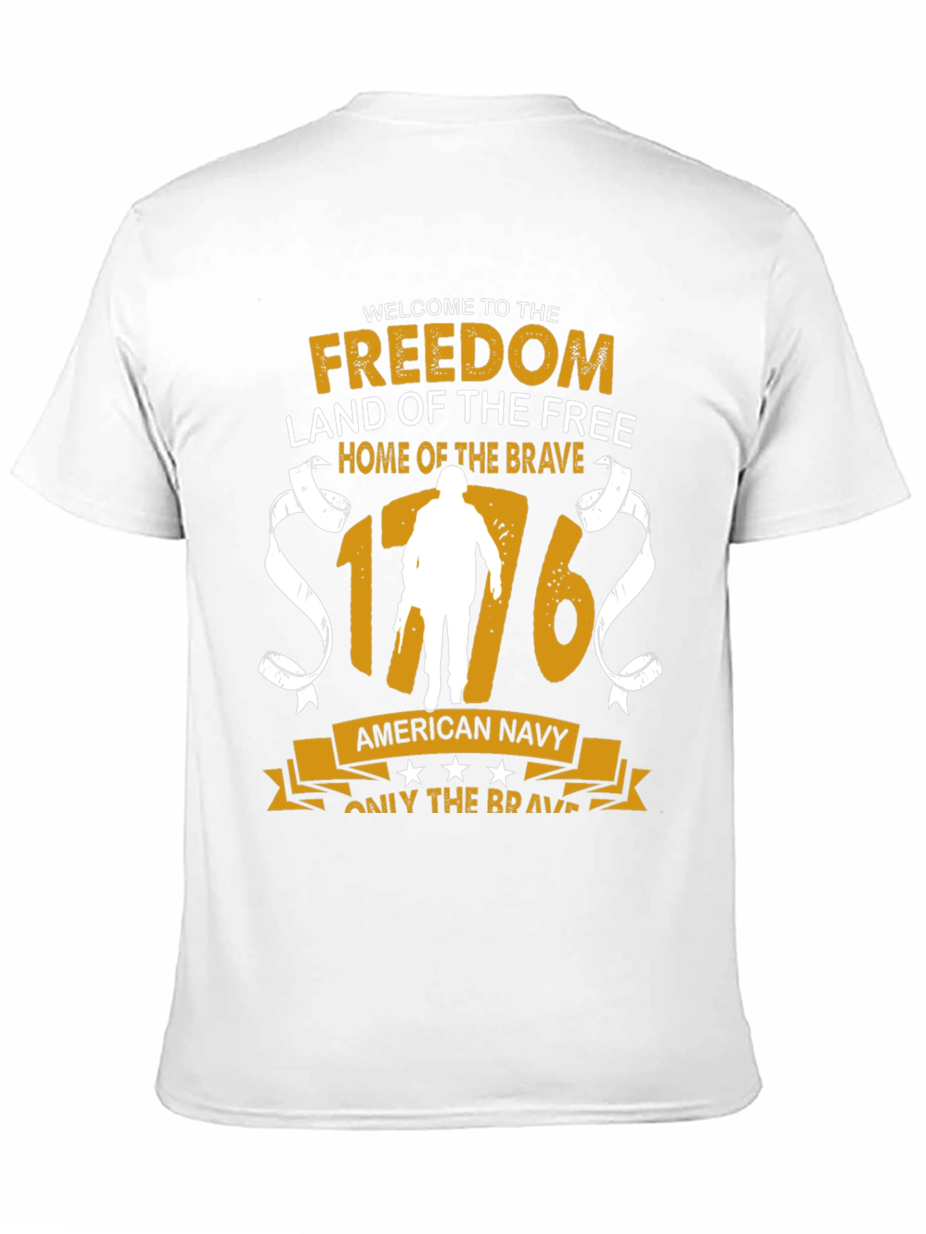 American Navy Patriotic Graphic T-Shirt