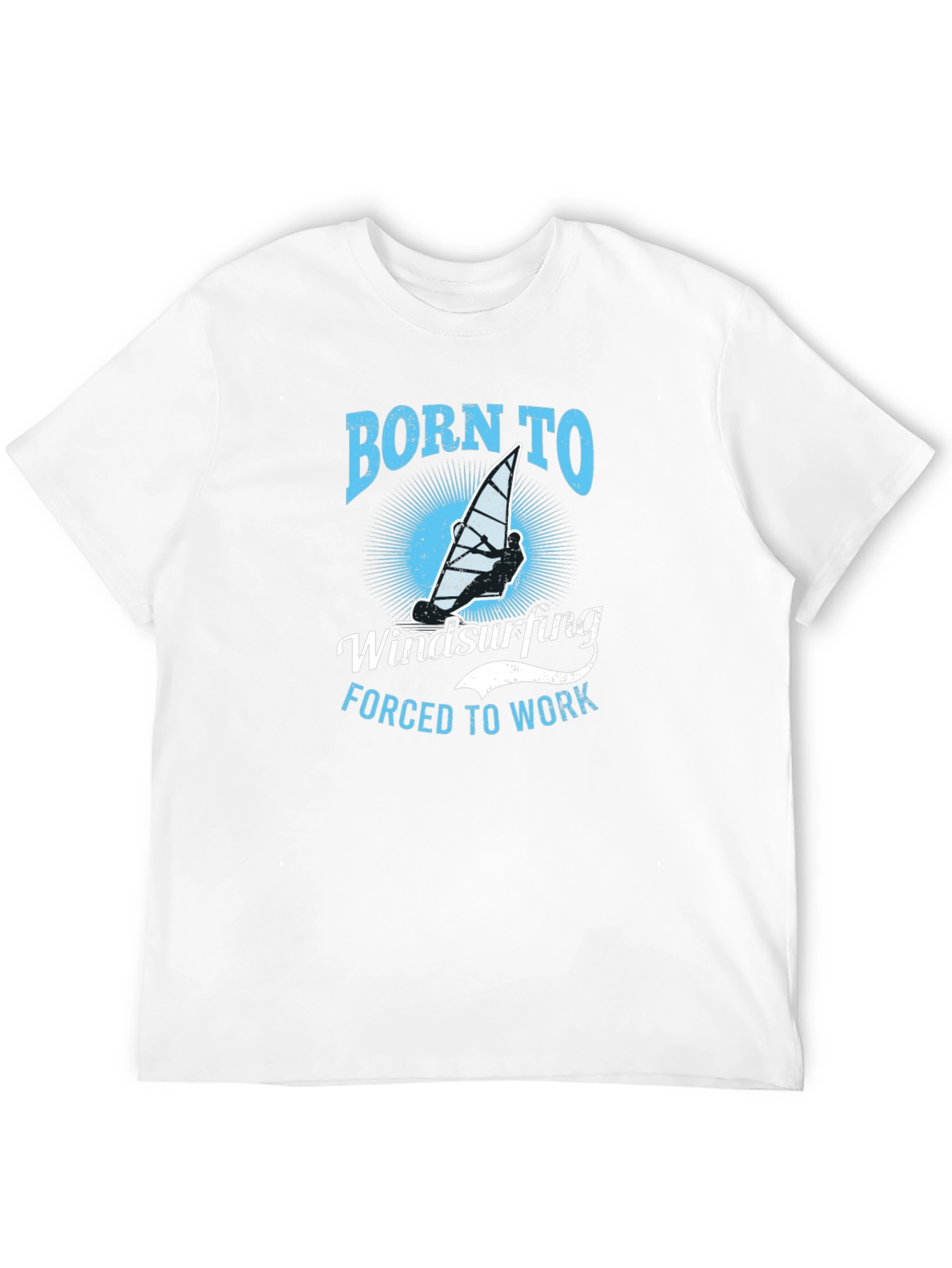 Born to Windsurfing Graphic T-Shirt - Black