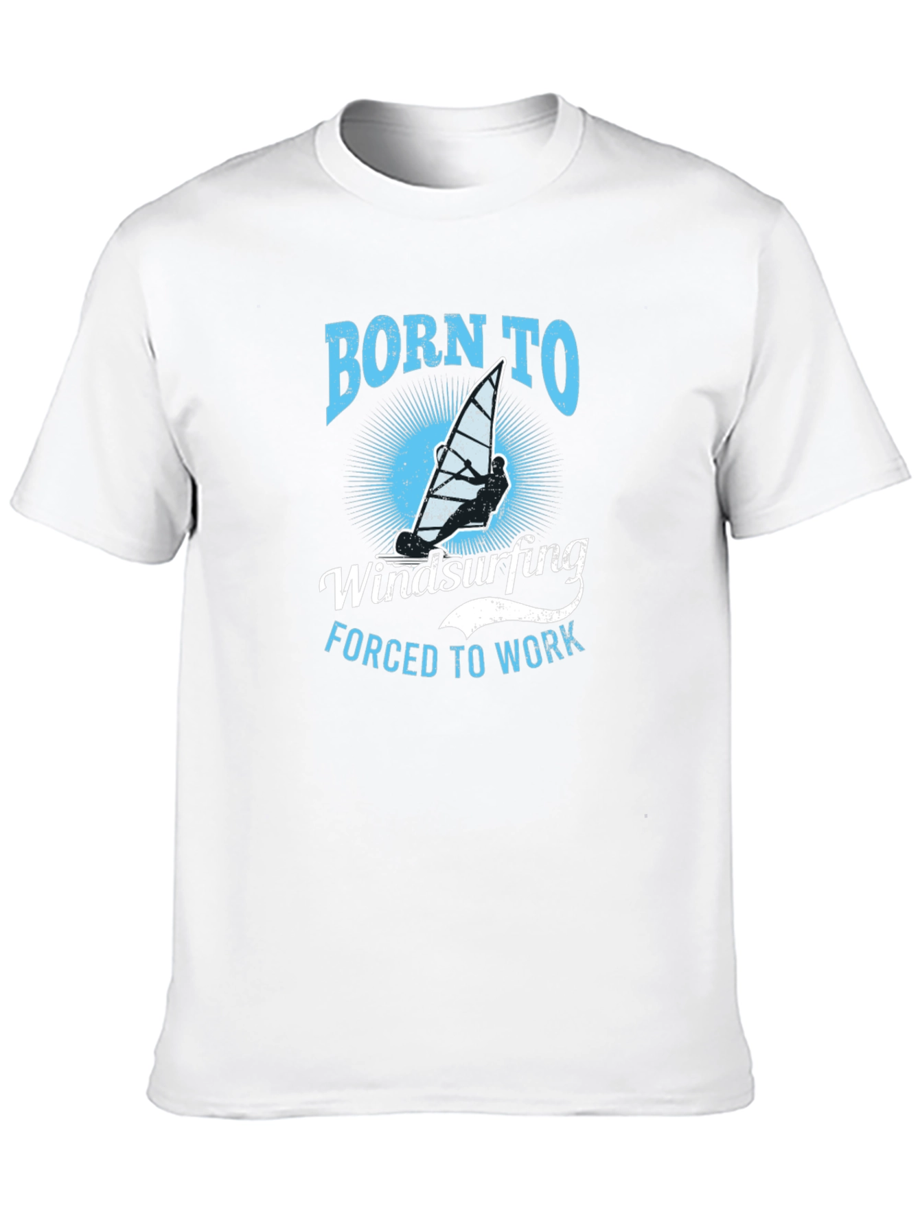 Born to Windsurfing Graphic T-Shirt - Black