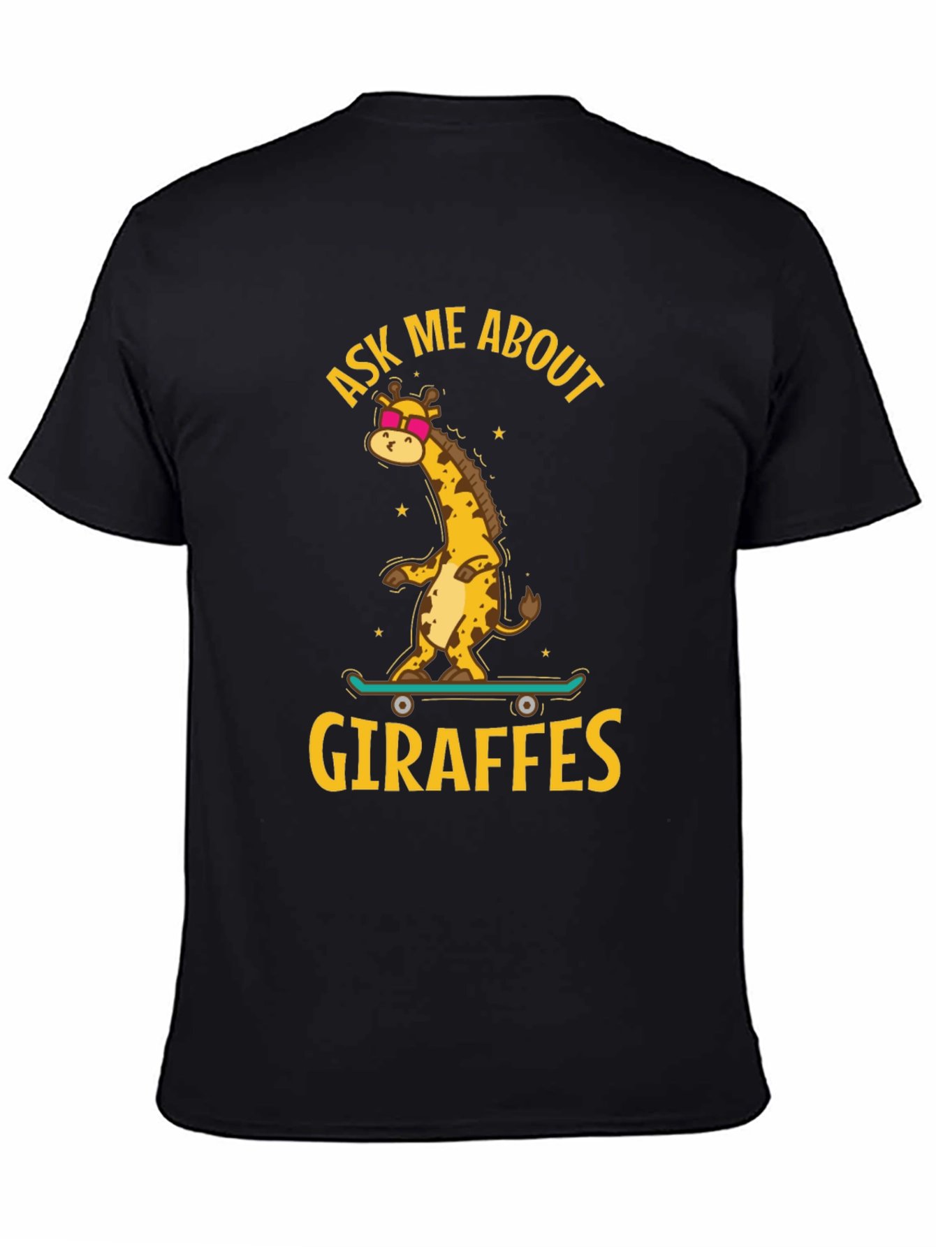 Cool Giraffe Skateboard T-Shirt