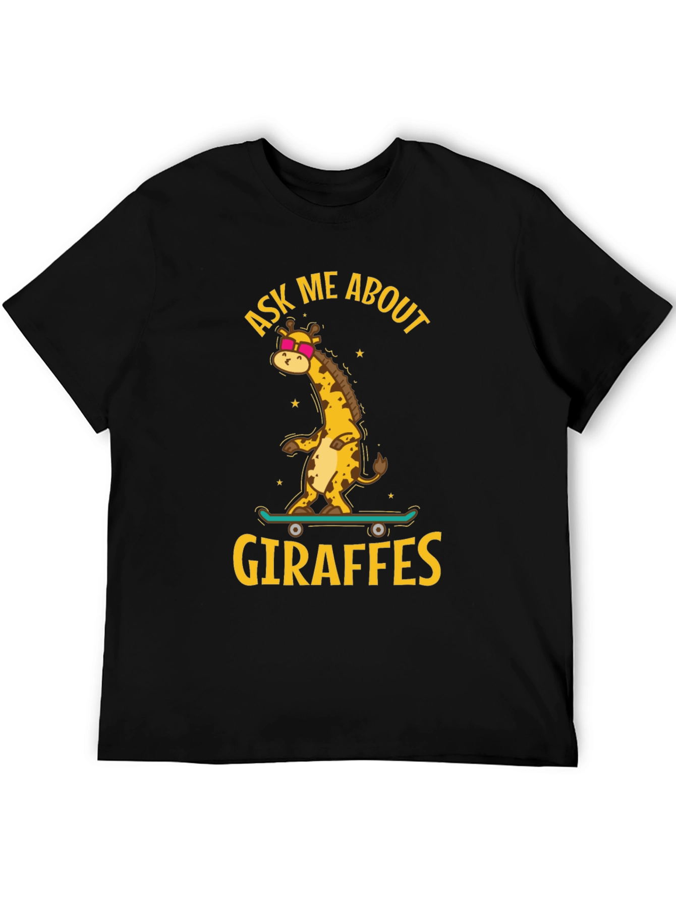 Cool Giraffe Skateboard T-Shirt