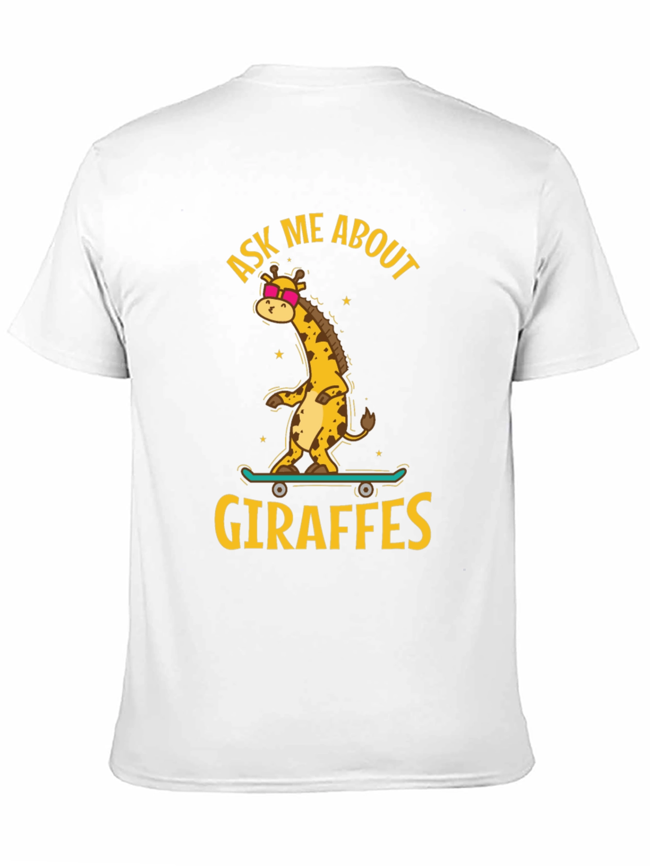 Cool Giraffe Skateboard T-Shirt