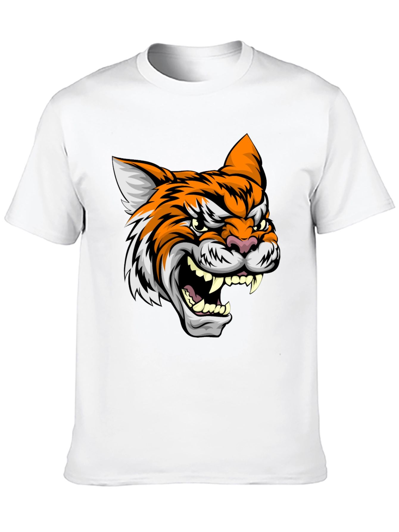 Fierce Tiger Graphic Black Tee