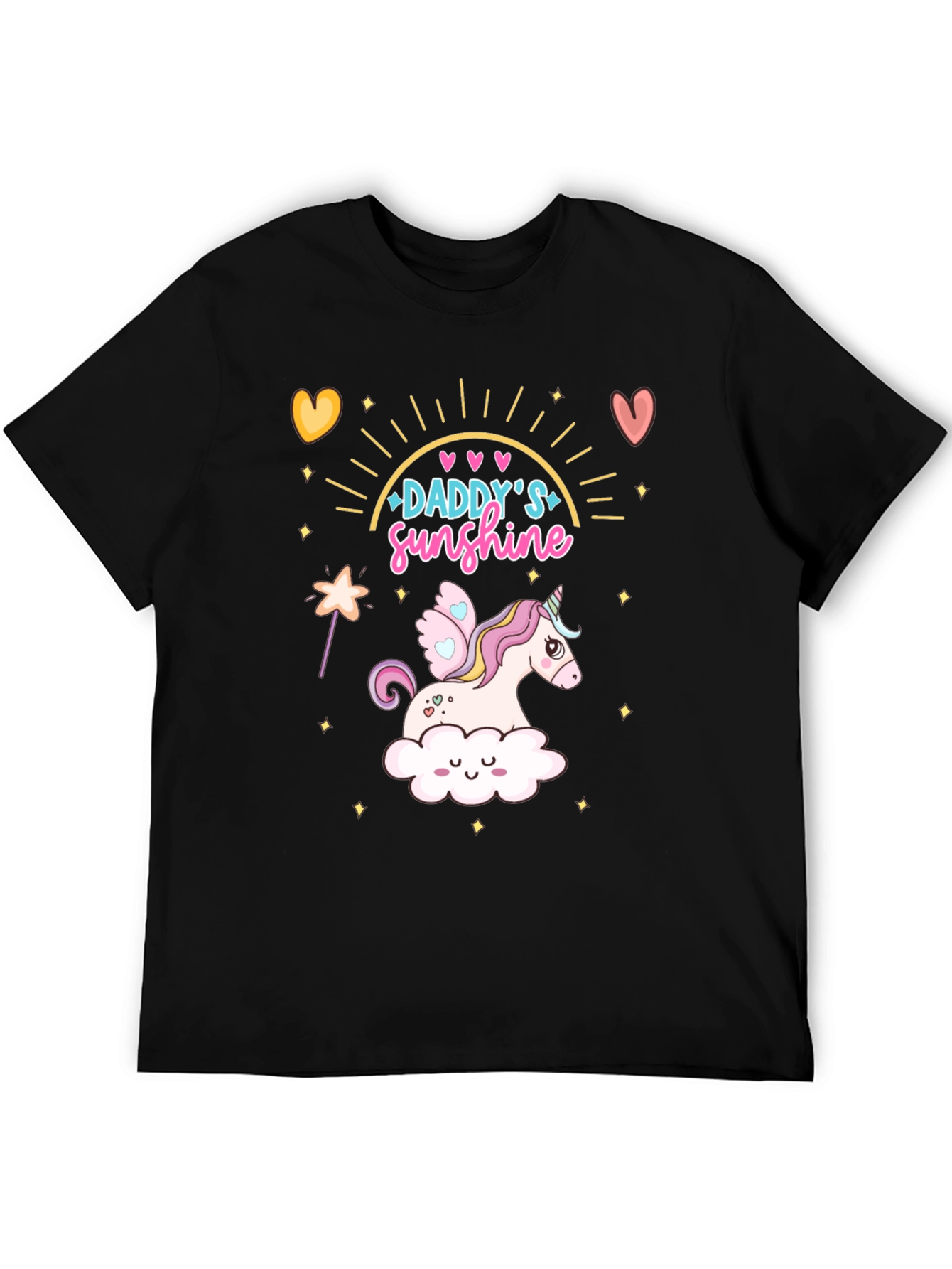 Daddys Sunshine Unicorn Graphic T-Shirt