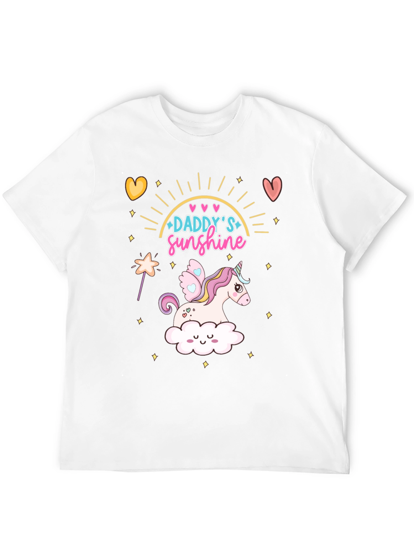 Daddys Sunshine Unicorn Graphic T-Shirt