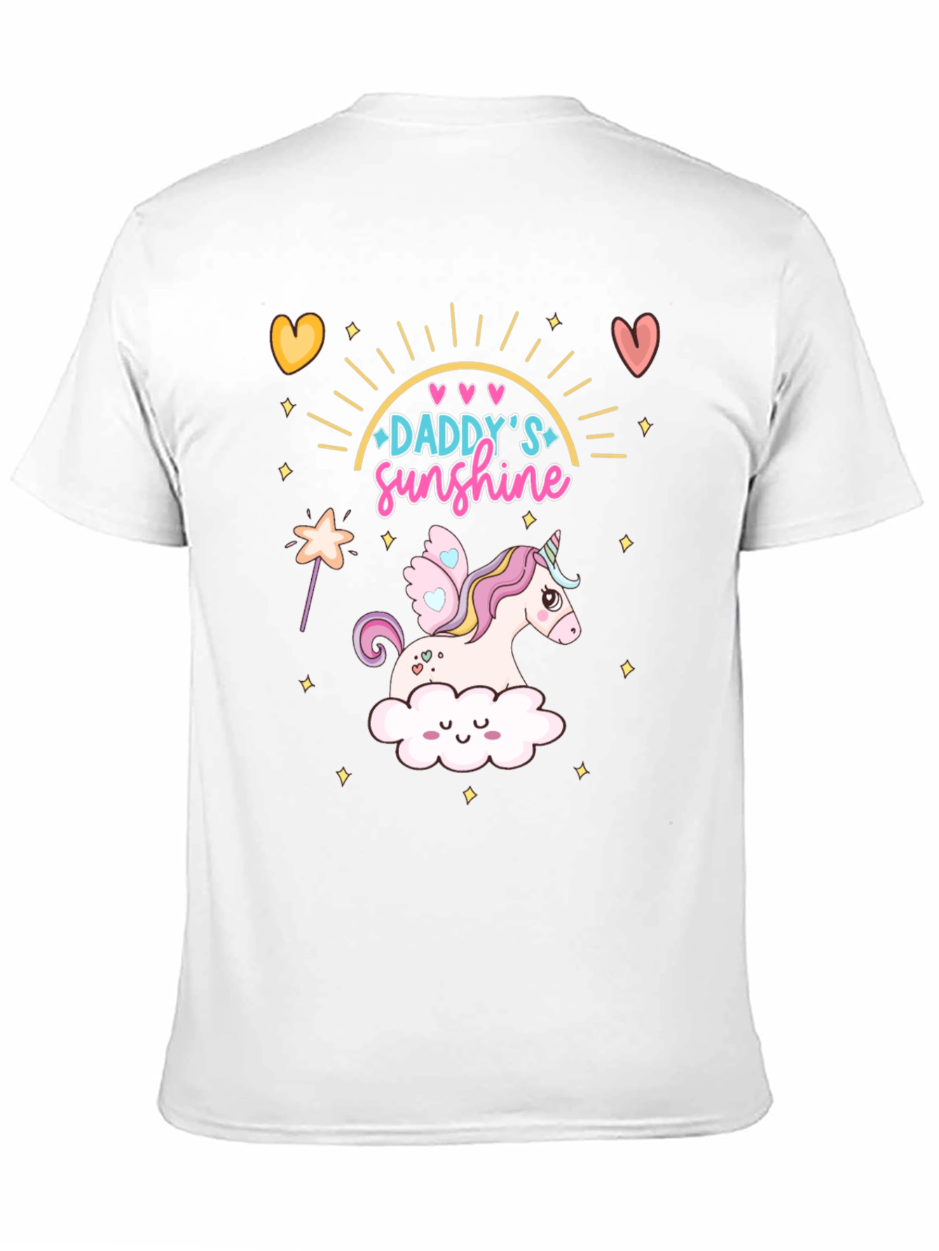 Daddys Sunshine Unicorn Graphic T-Shirt