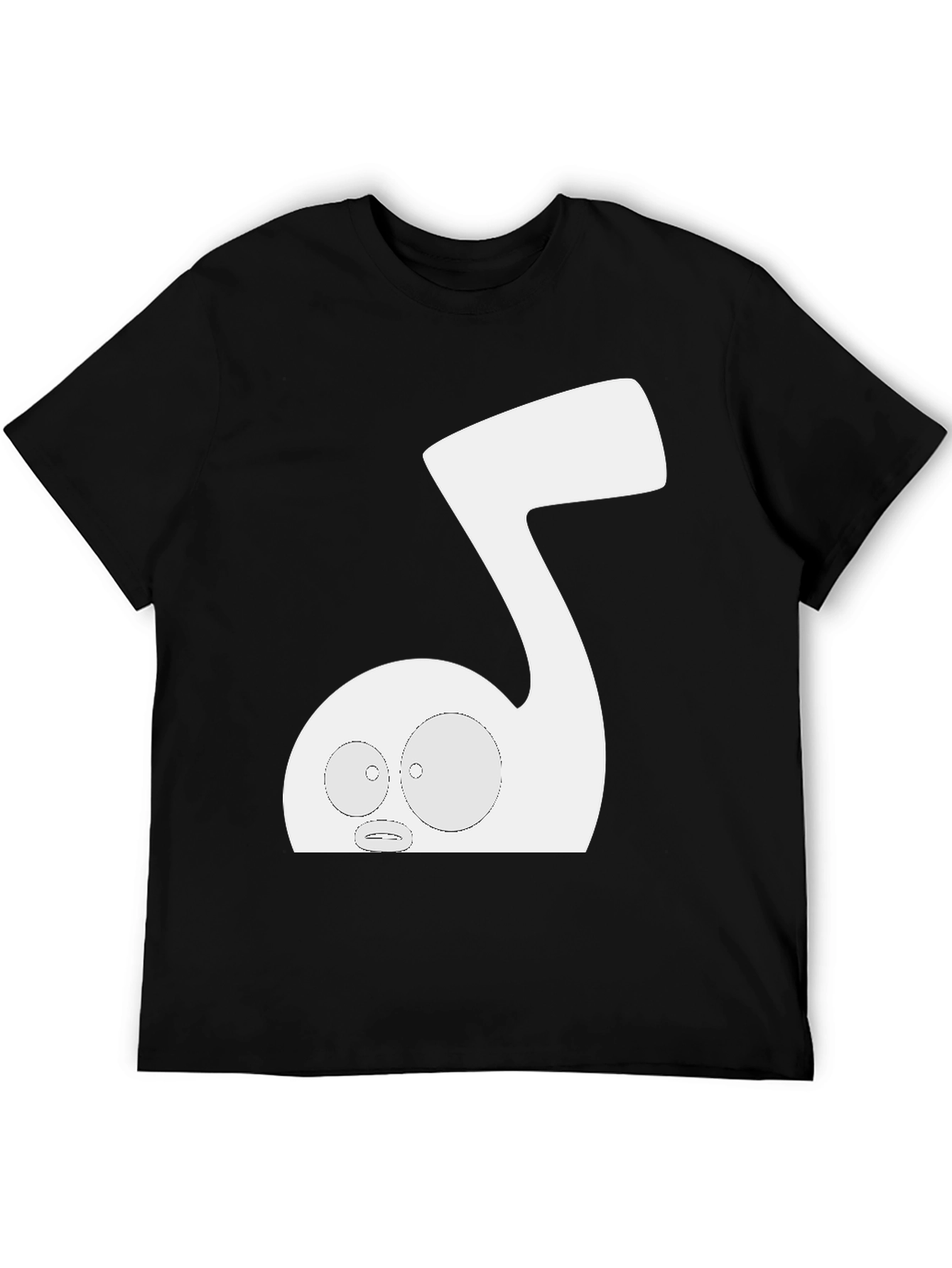 Music Note Cartoon Graphic Tee - Unique Style