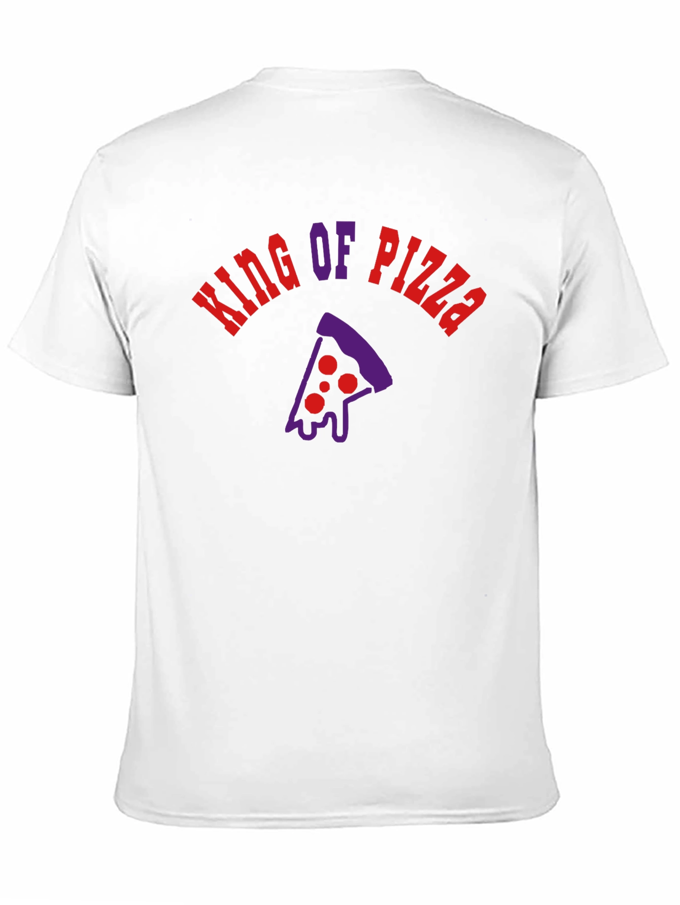 King of Pizza Black Graphic Tee - Foodie Fashion