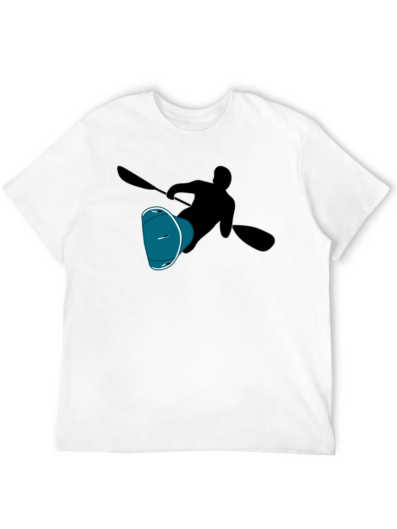 Kayaking T-Shirt - Black Graphic Tee