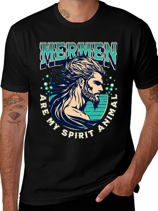 Mermen Spirit Animal Graphic Tee - Unisex