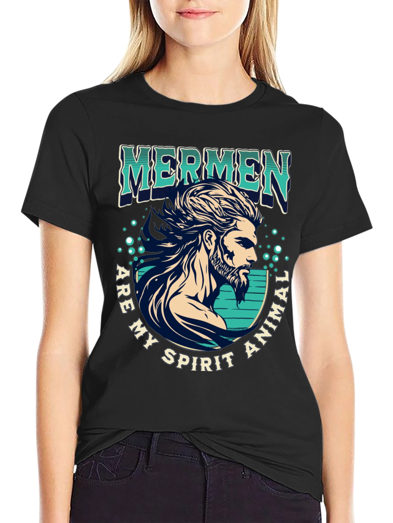 Mermen Spirit Animal Graphic Tee - Unisex