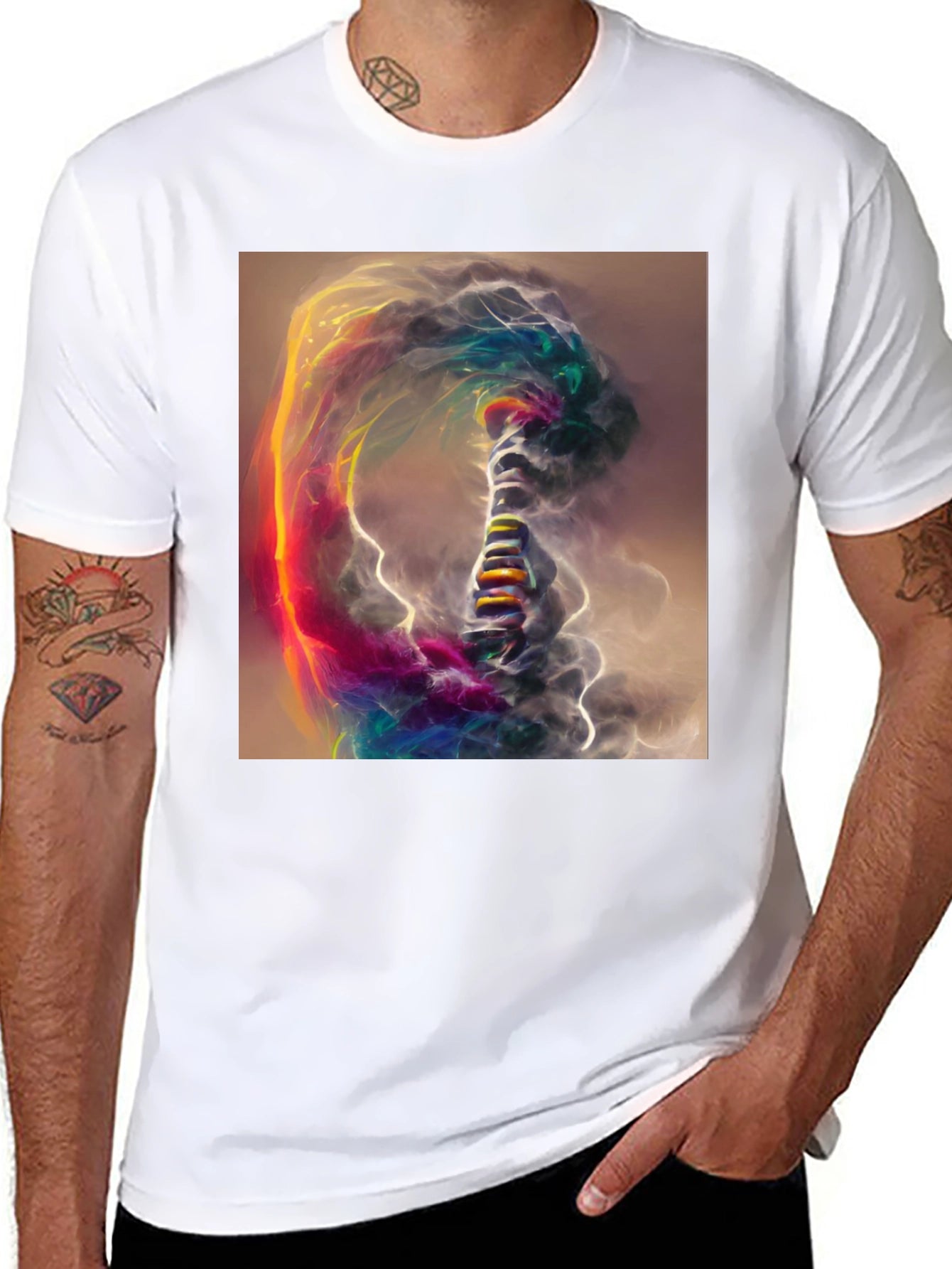Abstract Art Black T-Shirt