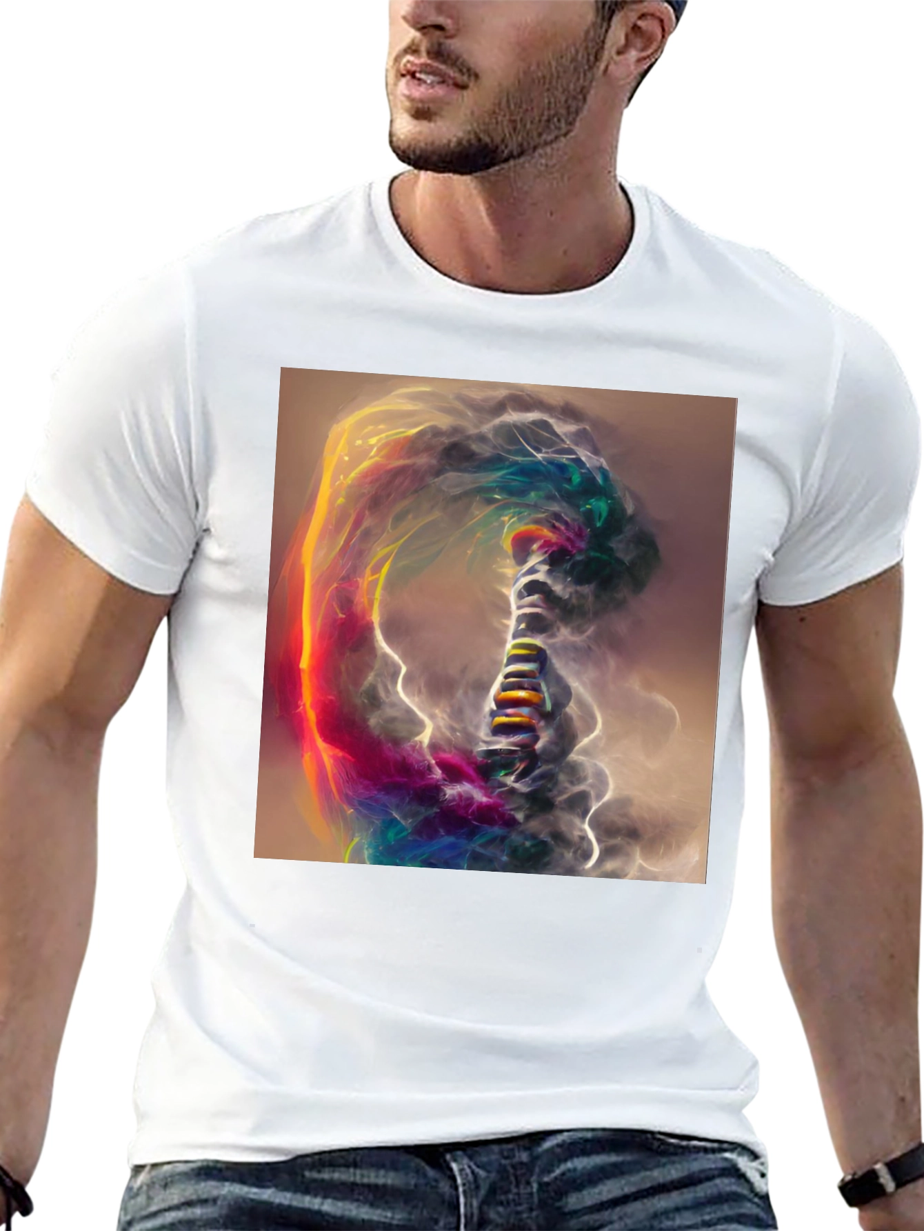 Abstract Art Black T-Shirt