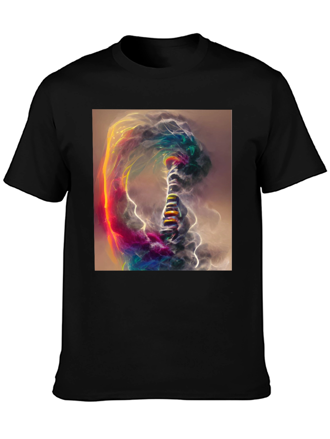 Abstract Art Black T-Shirt