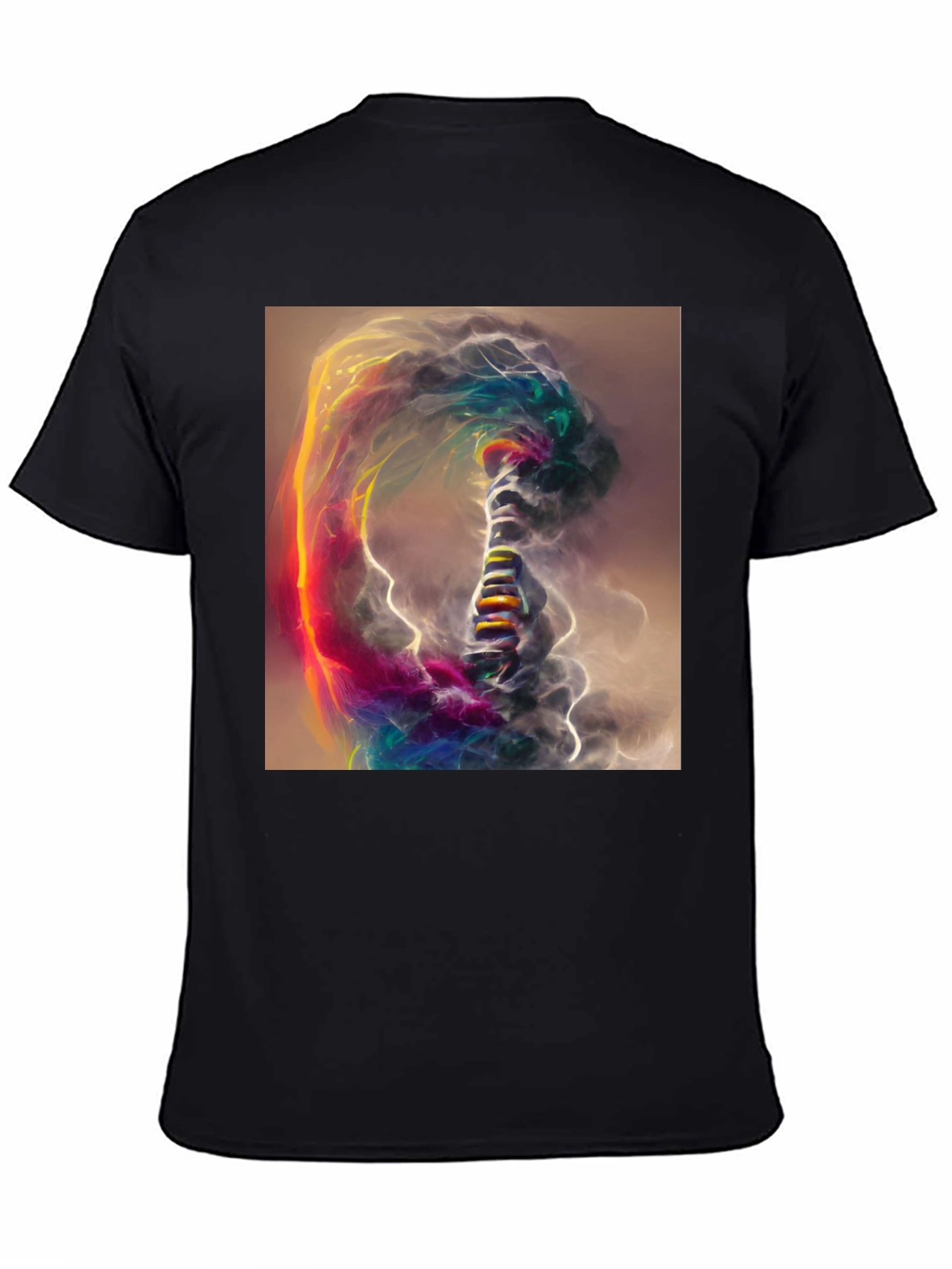 Abstract Art Black T-Shirt