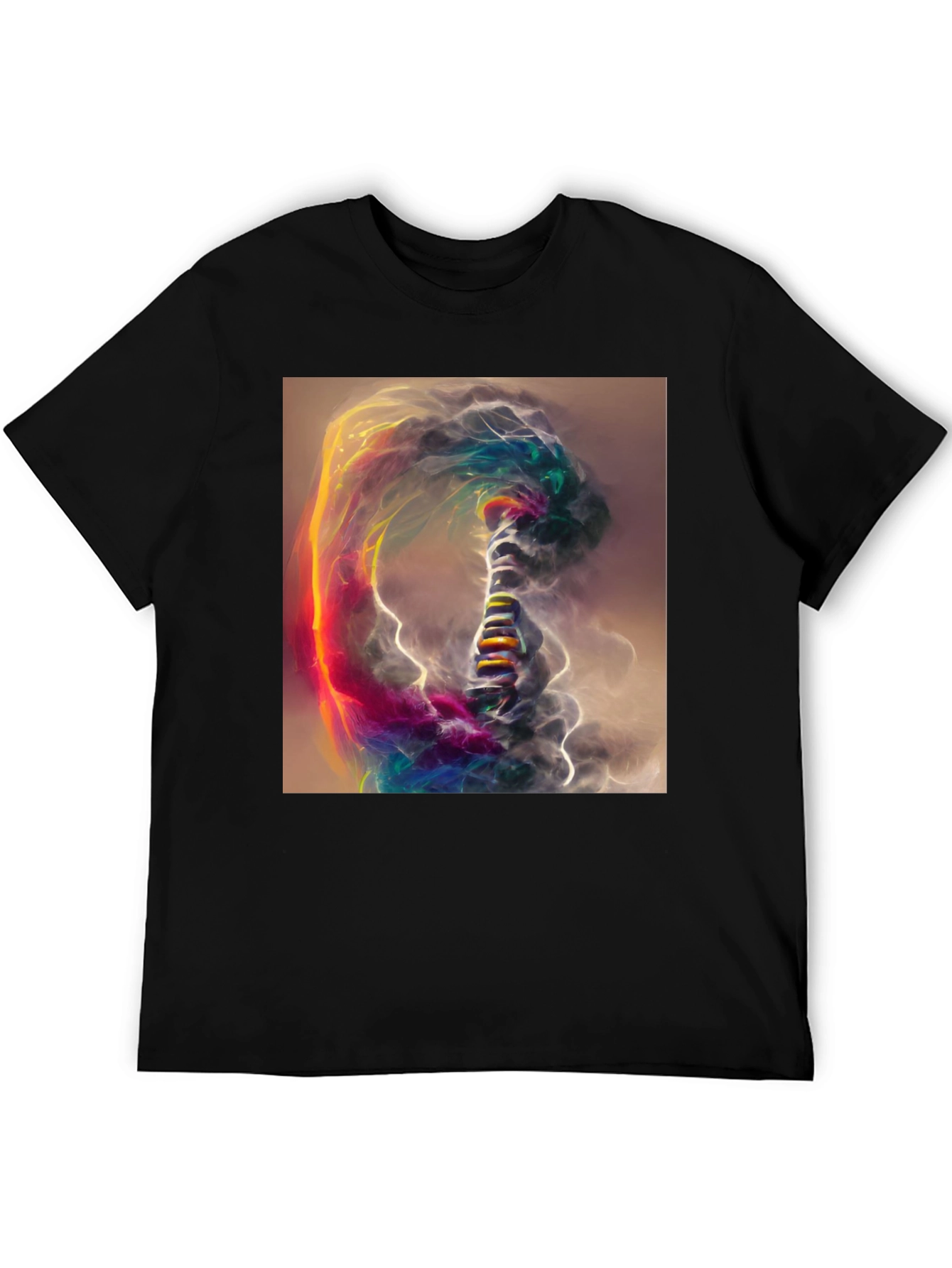 Abstract Art Black T-Shirt