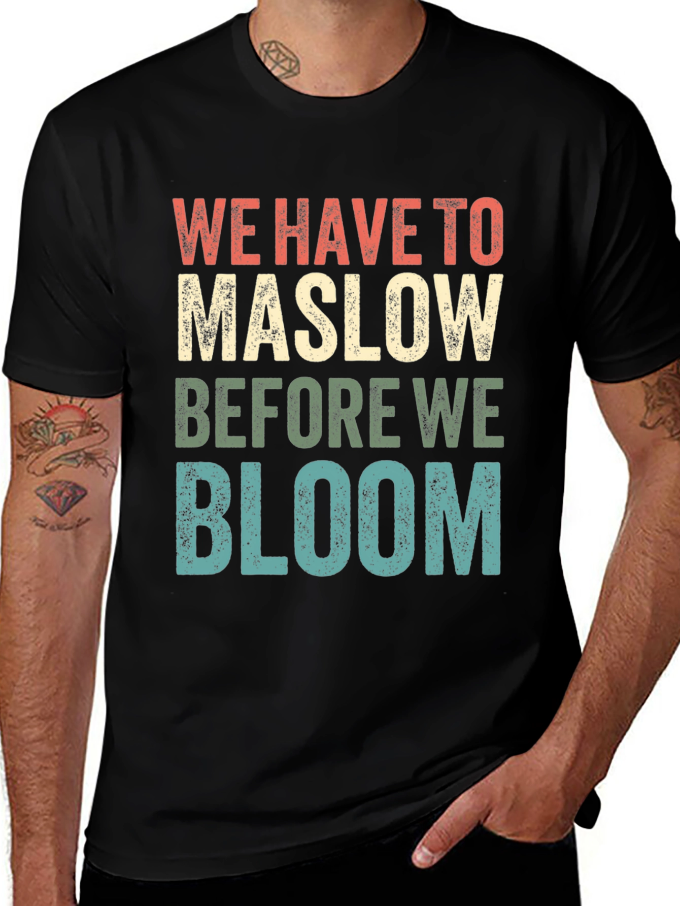Maslow Before Bloom Graphic T-Shirt