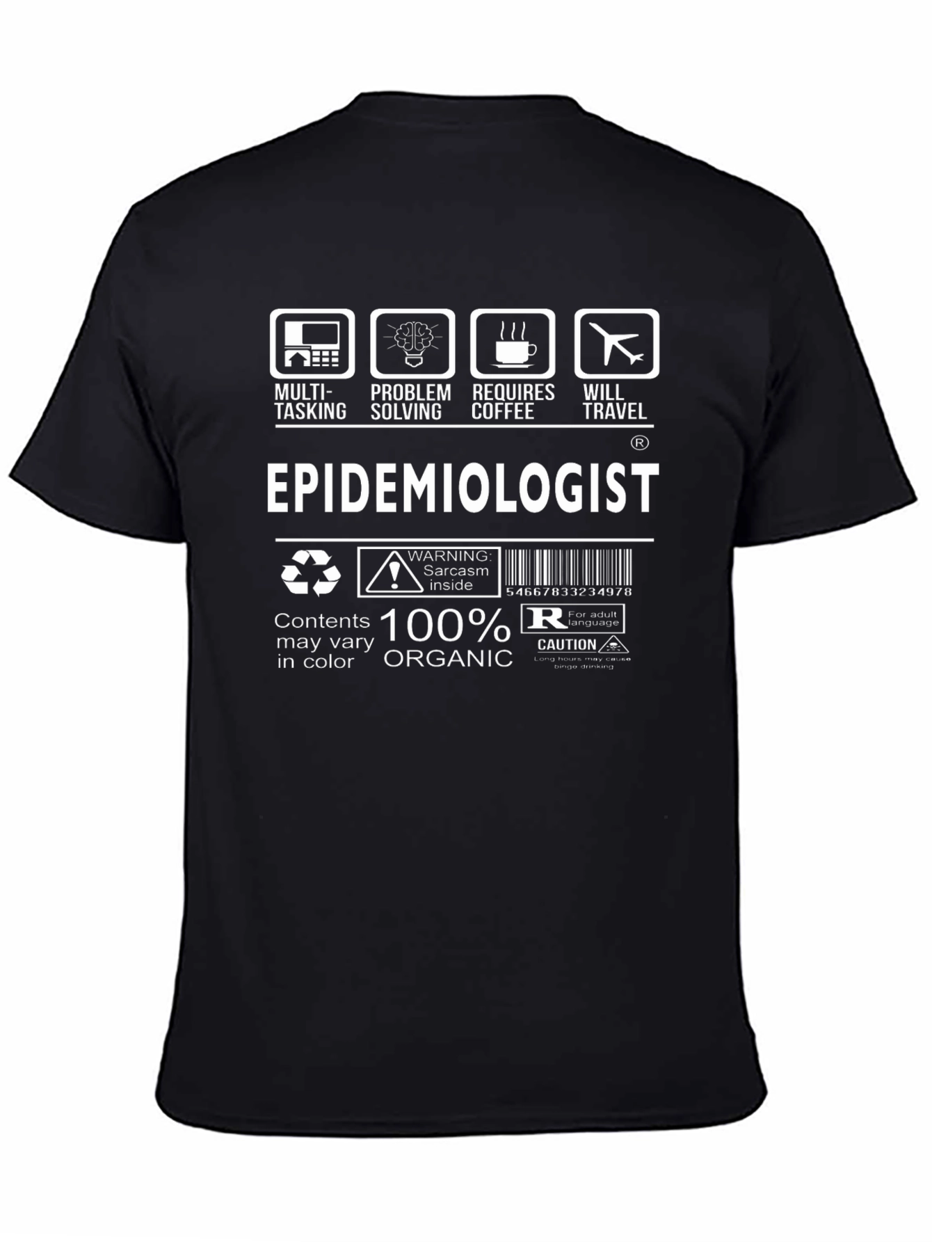 Epidemiologist Definition T-Shirt Funny Job Tee