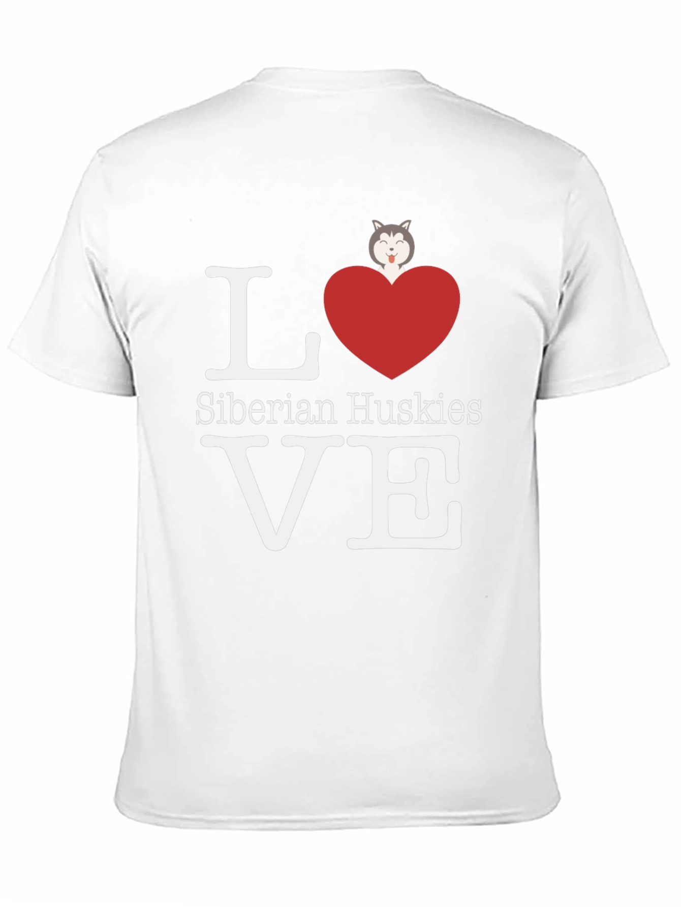 Love Siberian Huskies Graphic T-Shirt