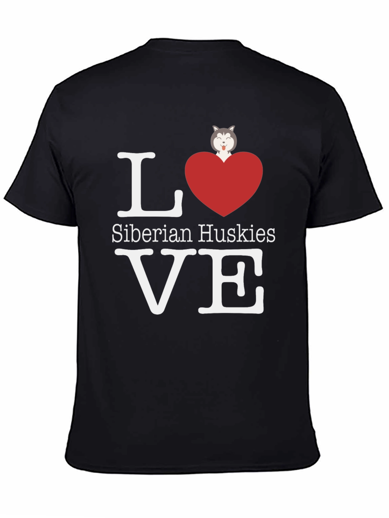 Love Siberian Huskies Graphic T-Shirt
