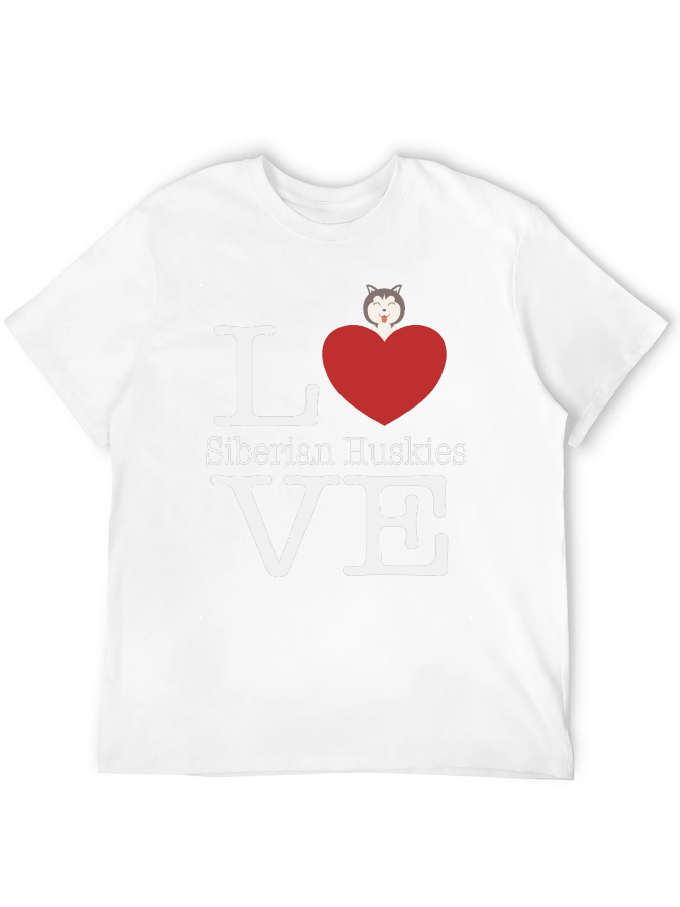 Love Siberian Huskies Graphic T-Shirt