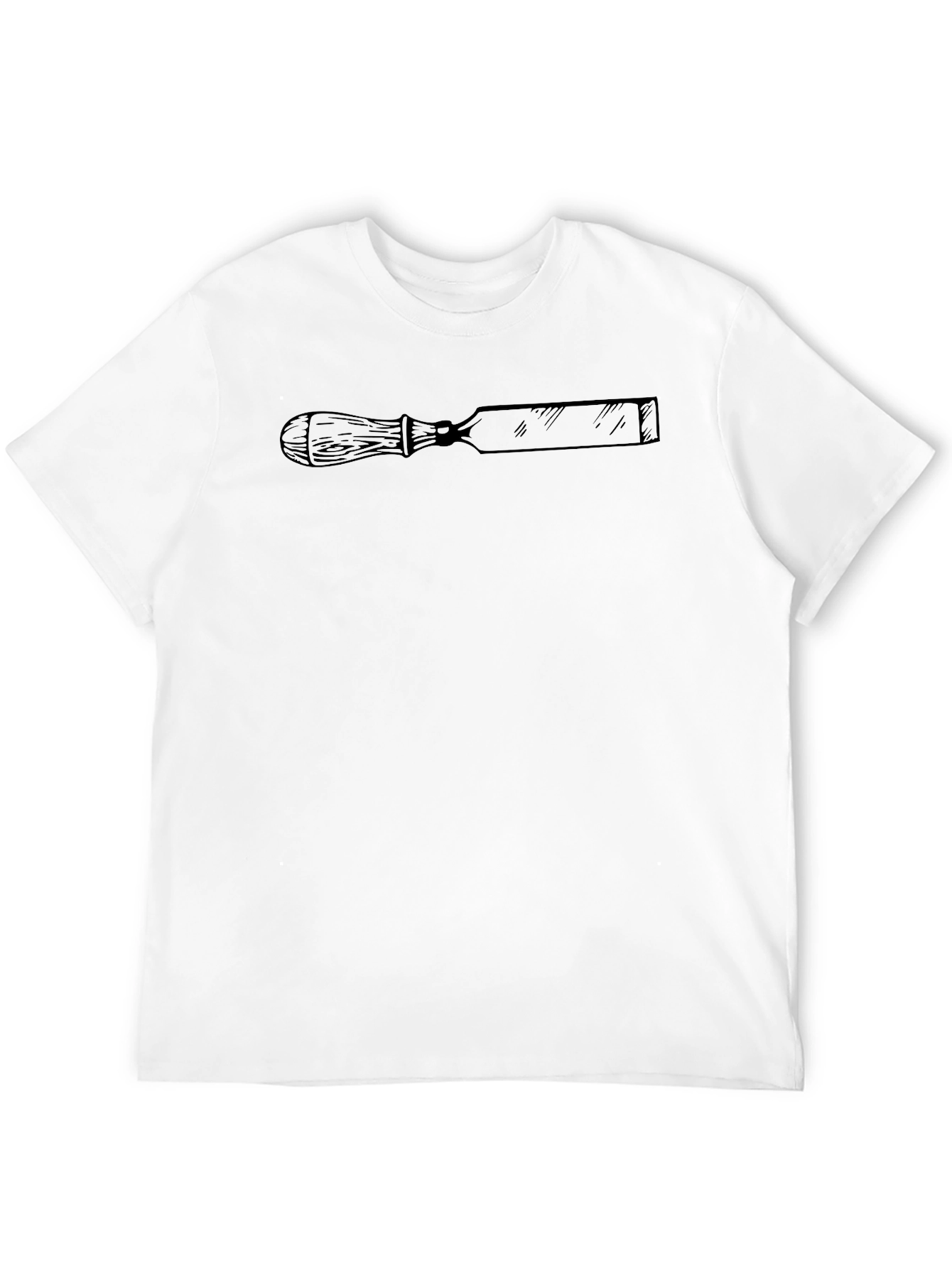 Black Chisel Graphic Tee - Hand Tool Design