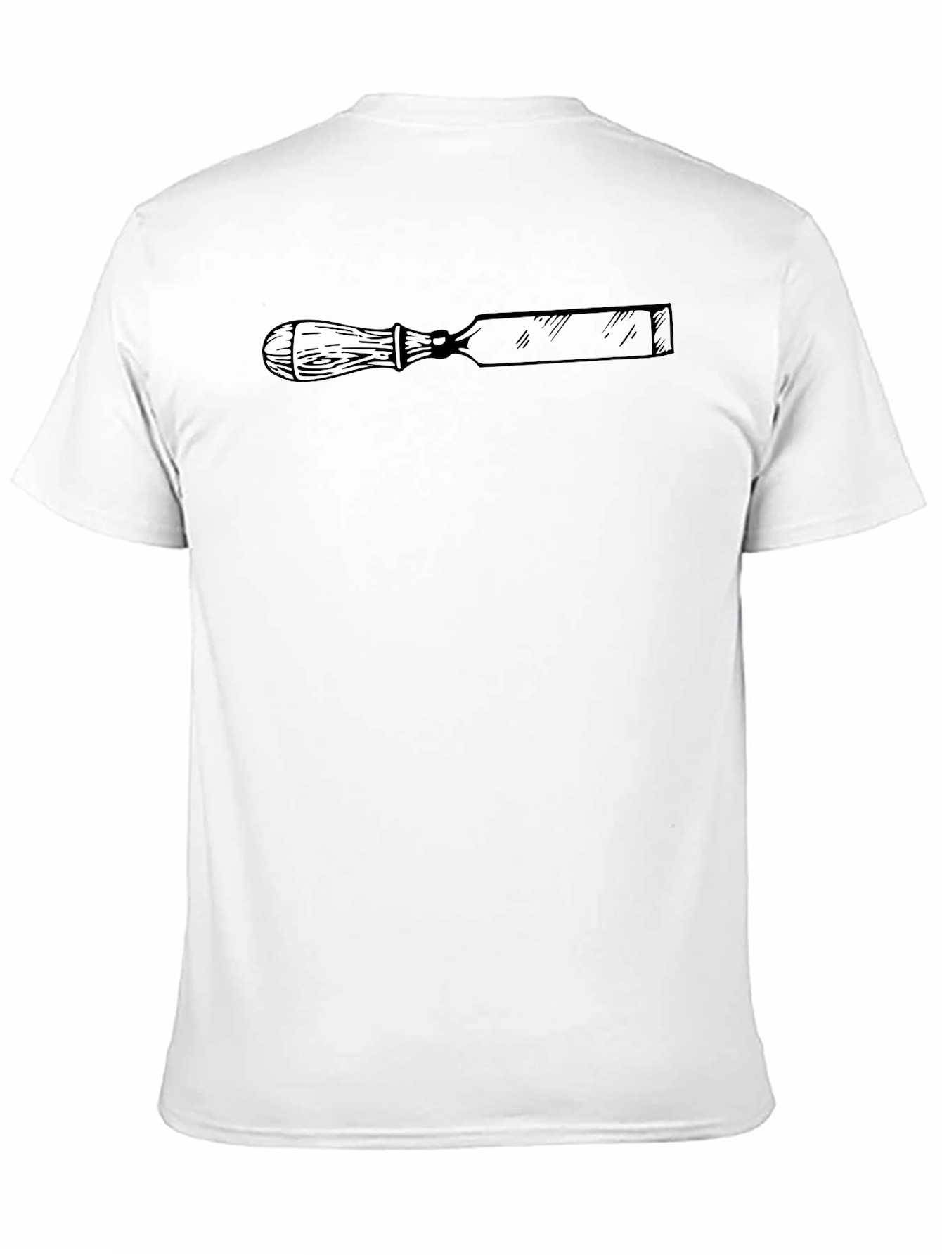 Black Chisel Graphic Tee - Hand Tool Design